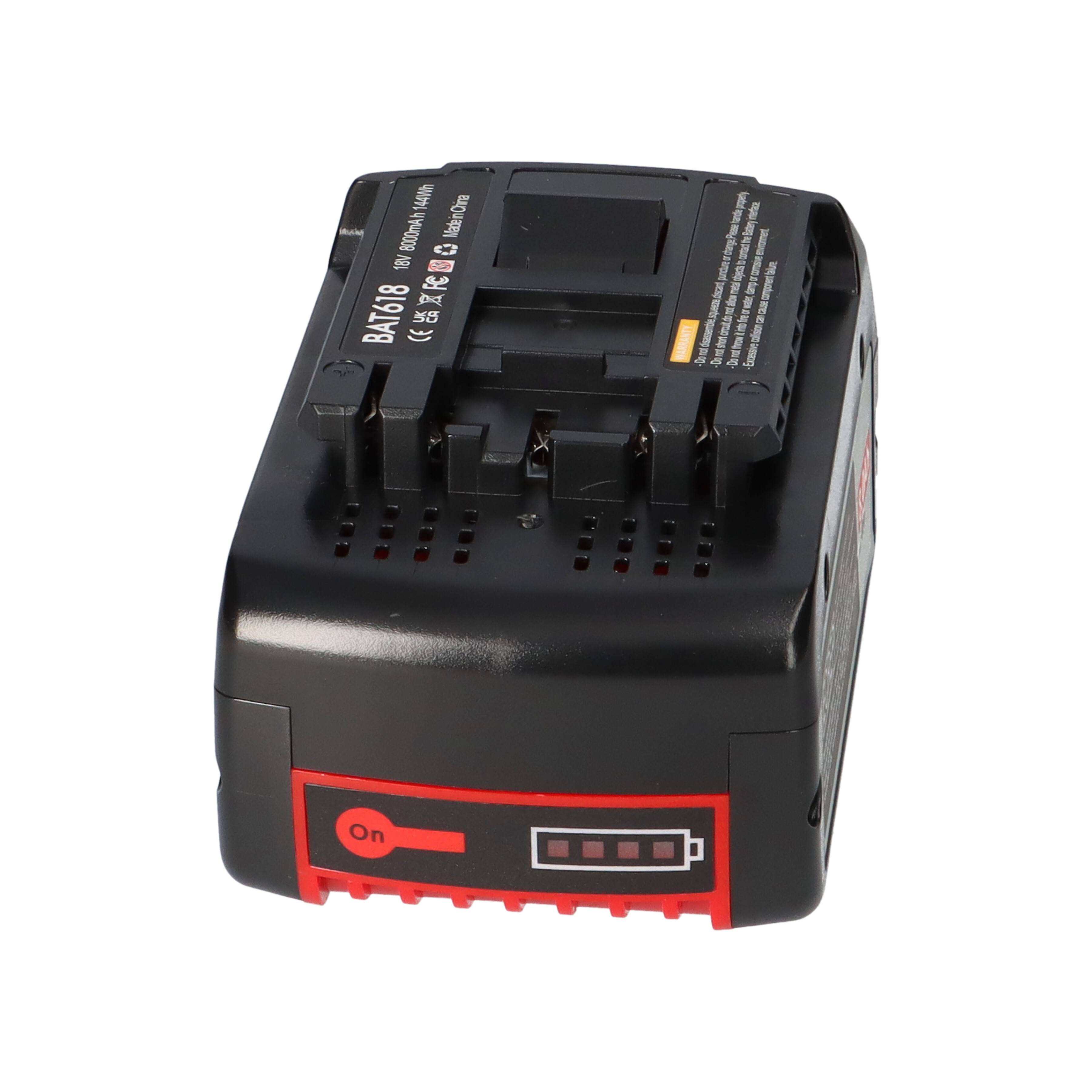 Ersatzakku für Bosch Professional 18V 8.0Ah Li-Ion 144Wh