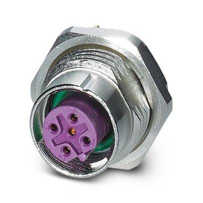 Ein gelber Doppel-Stecker mit flachen Oberflächen und zwei Metallkontakten, der für Verdrahtungsanwendungen verwendet wird.