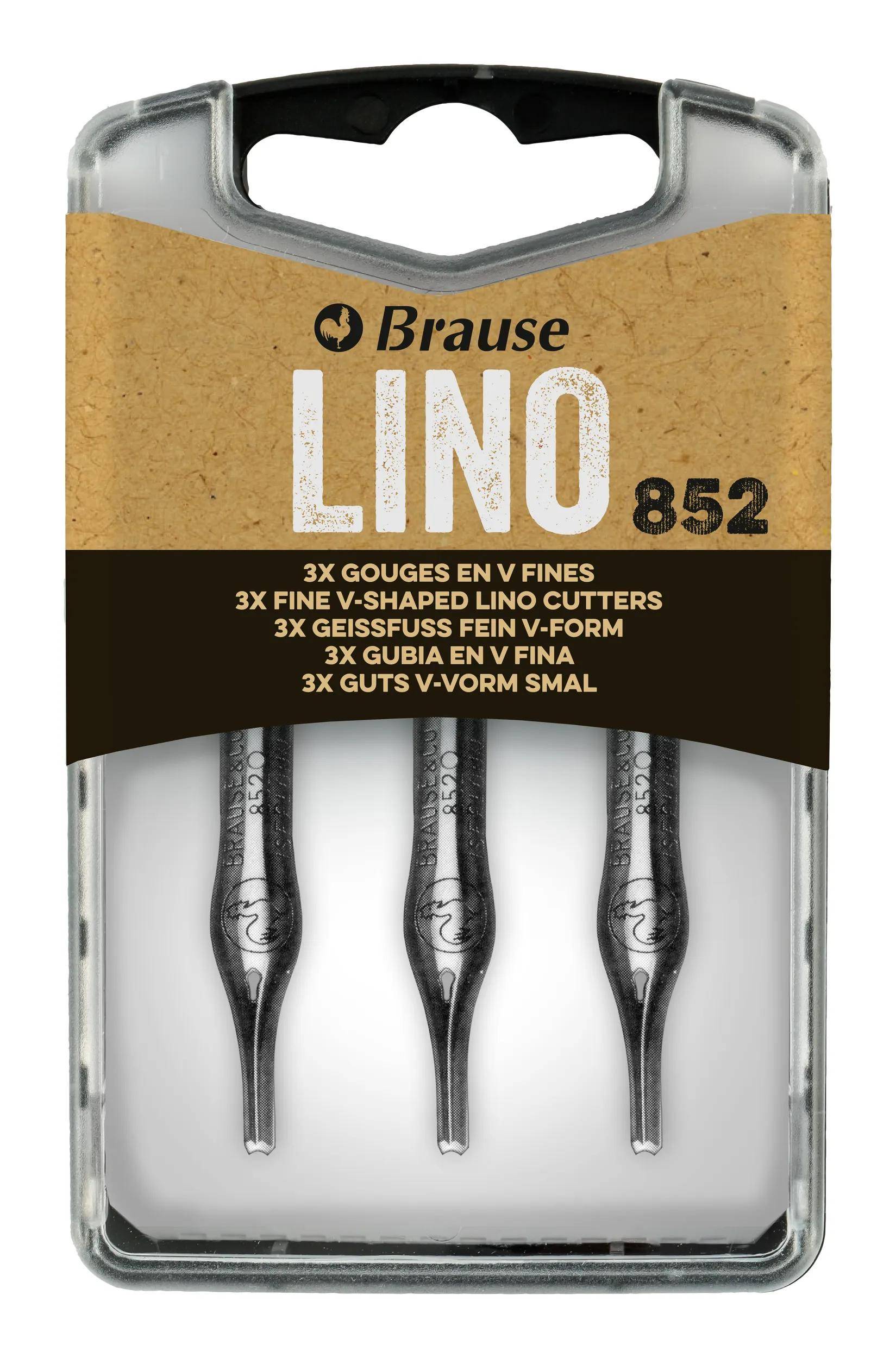 Brause 5x x3 feine Linolschneider Nr. 852 300852B
