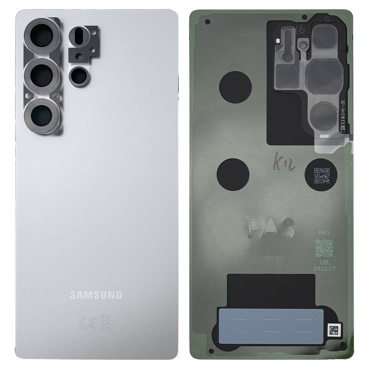 Samsung Akkudeckel für Galaxy S25 Ultra GH82-36353C Ersatz Titanium White Silver
