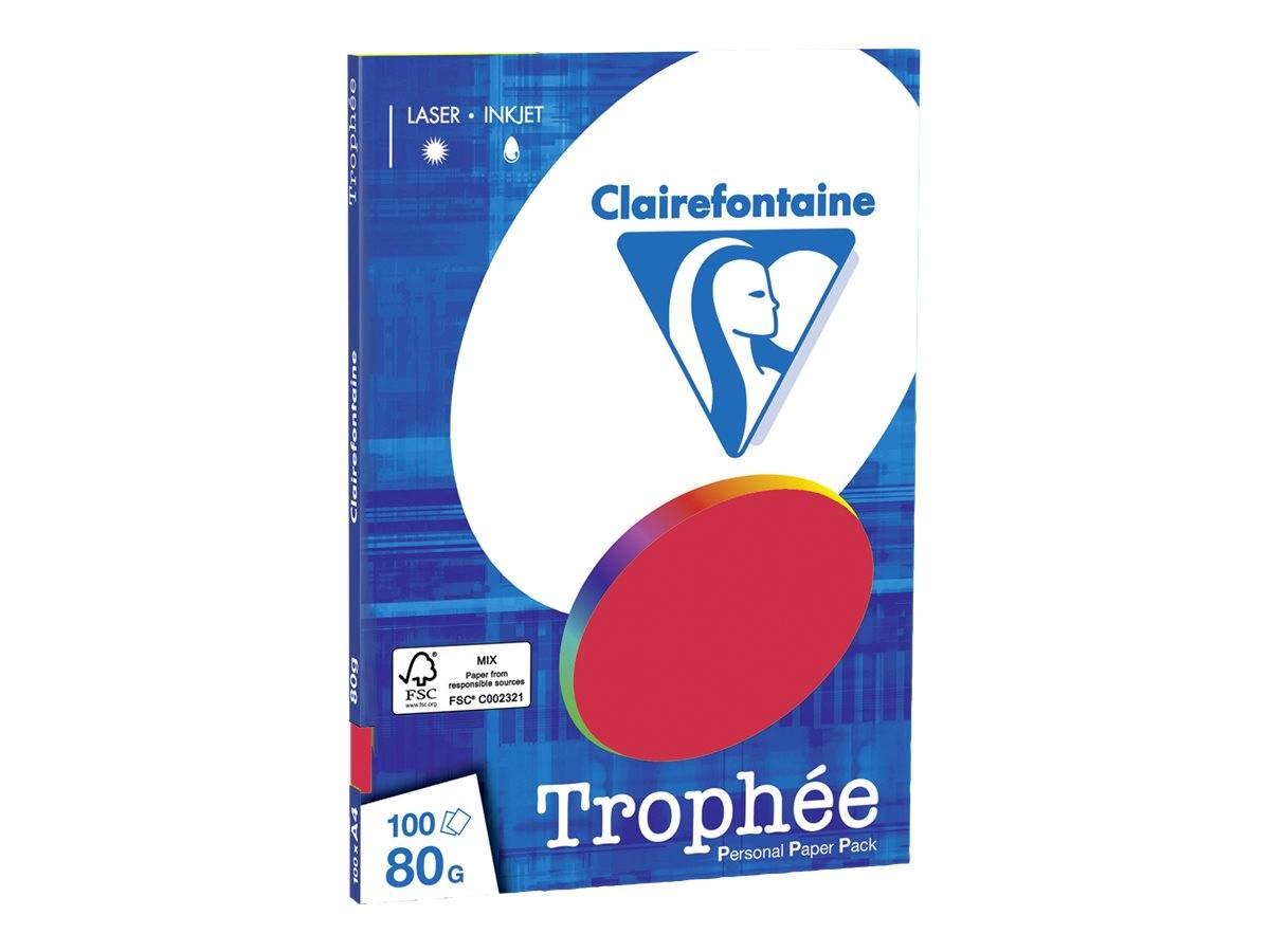 Exacompta Clairefontaine TROPHEE PPP - Kirschrot - A4 (210 x 297 mm)