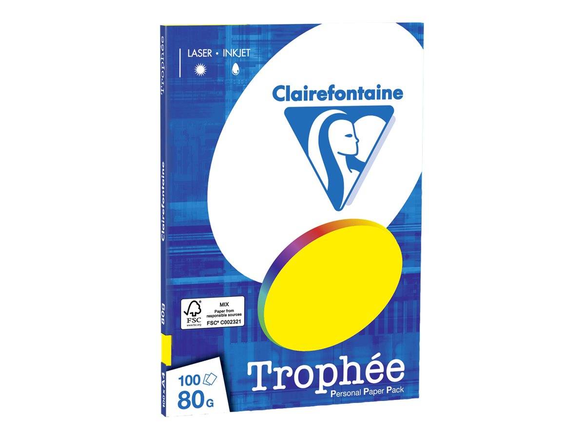 EXACOMPTA - Clairefontaine TROPHEE PPP - Sun Yellow - A4 (210 x 297 mm)