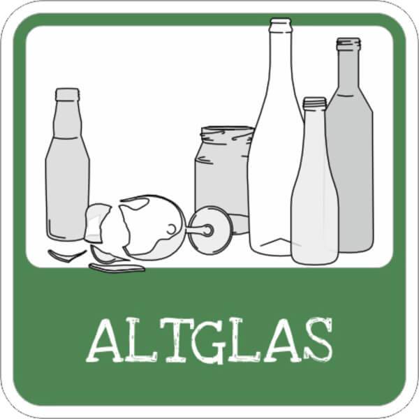 SafetyMarking Altglasentsorgung Größe (BxH): 10,0 x 10,0 cm