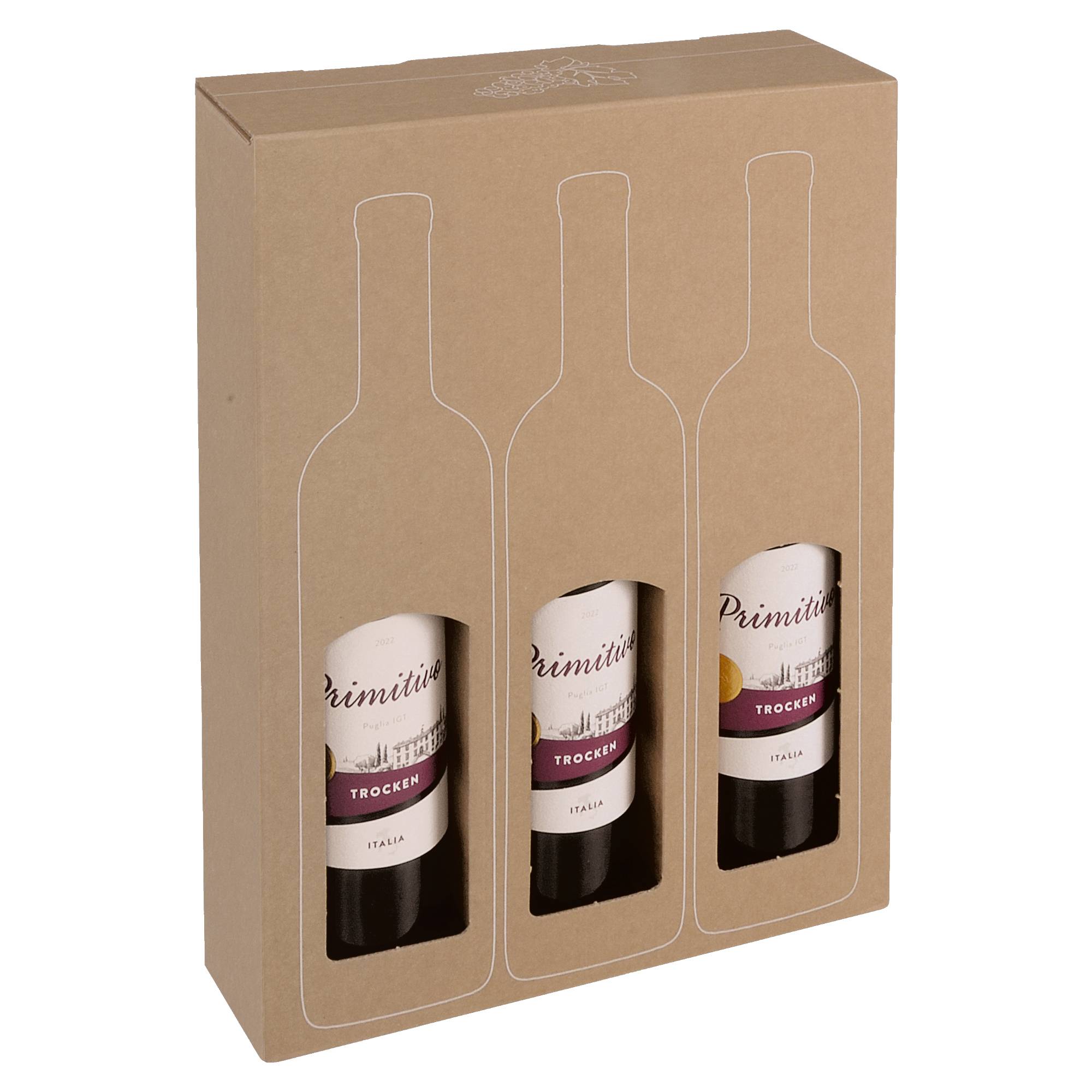 ColomPac Versandkarton Wein SAWP 181.203.10 3Flaschen