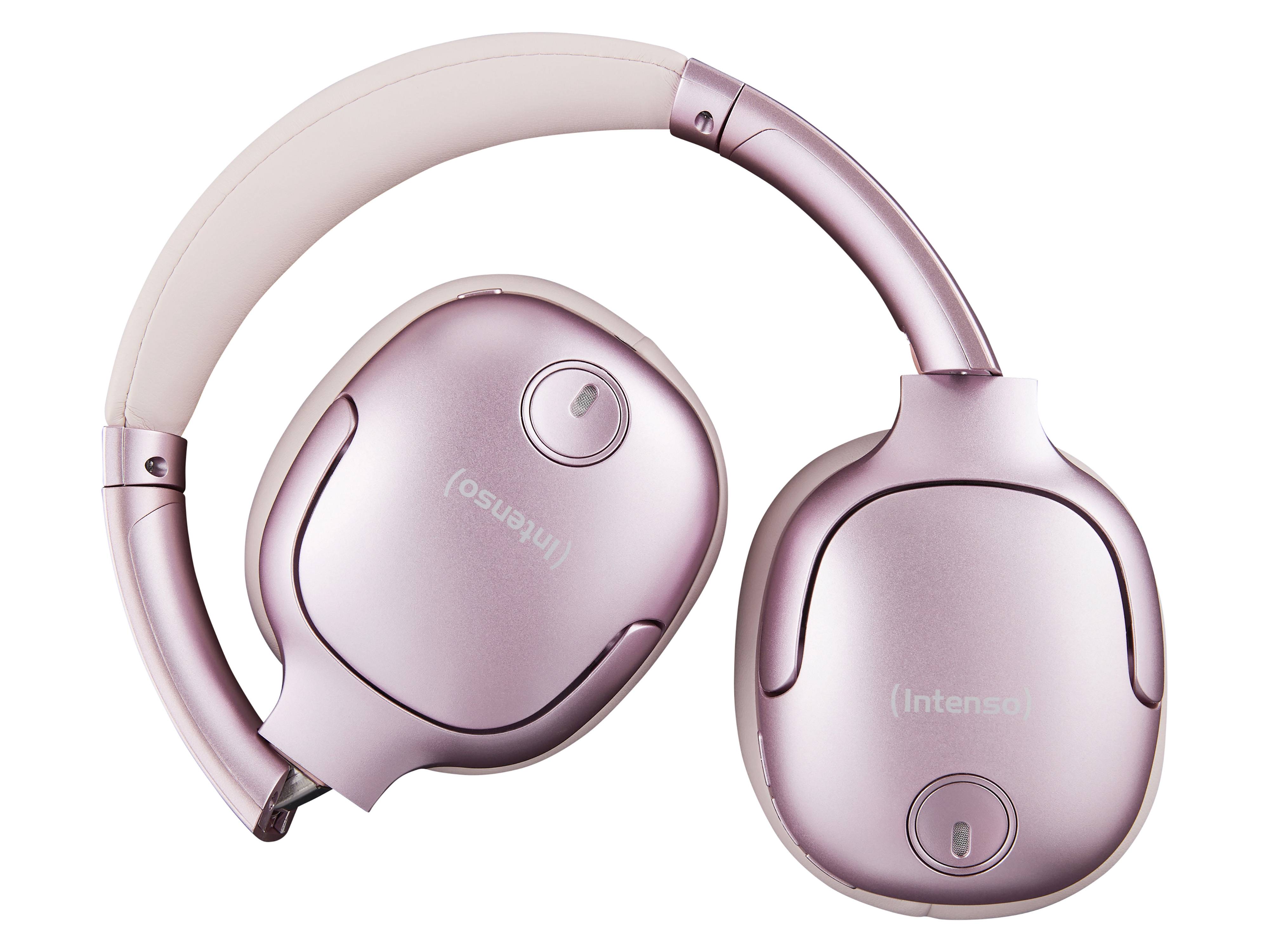 INTENSO Over-Ear Kopfhörer O400HA, TWS, Bluetooth, ANC, rosa