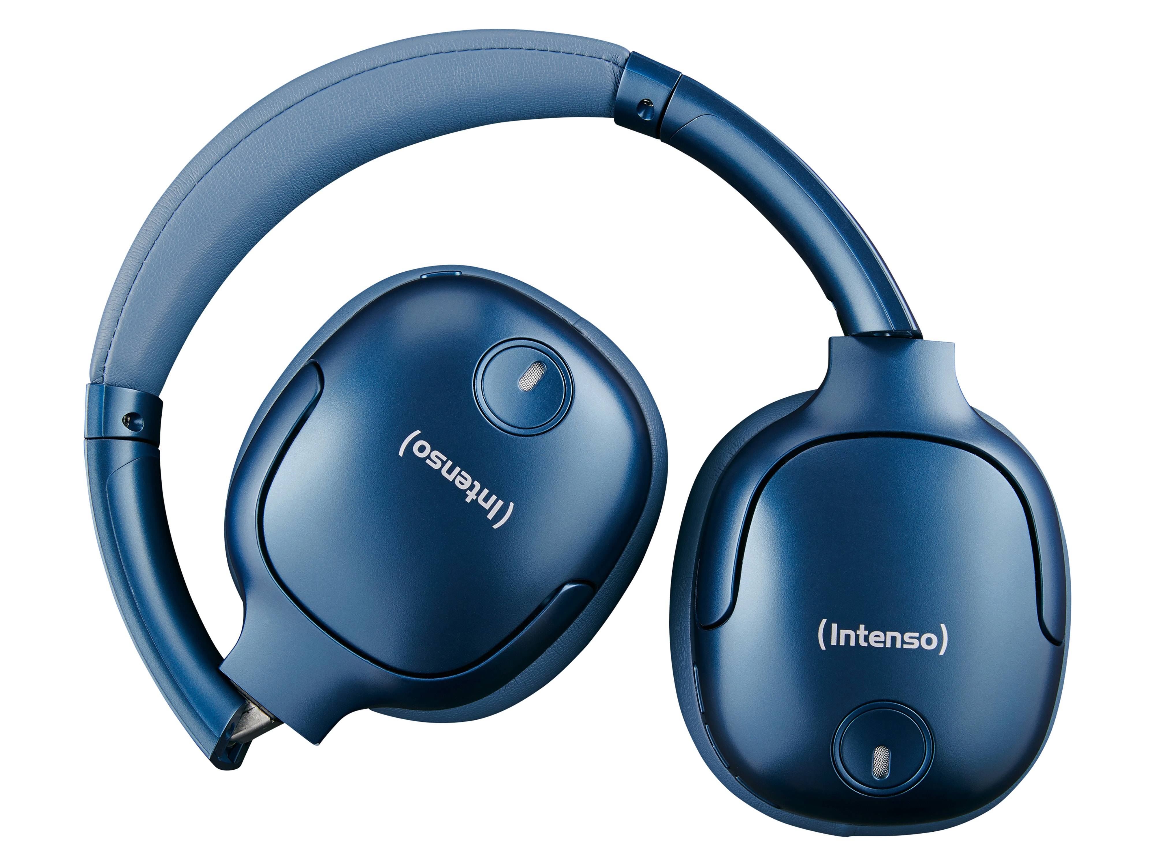 INTENSO Over-Ear Kopfhörer O400HA, TWS, Bluetooth, ANC, blau