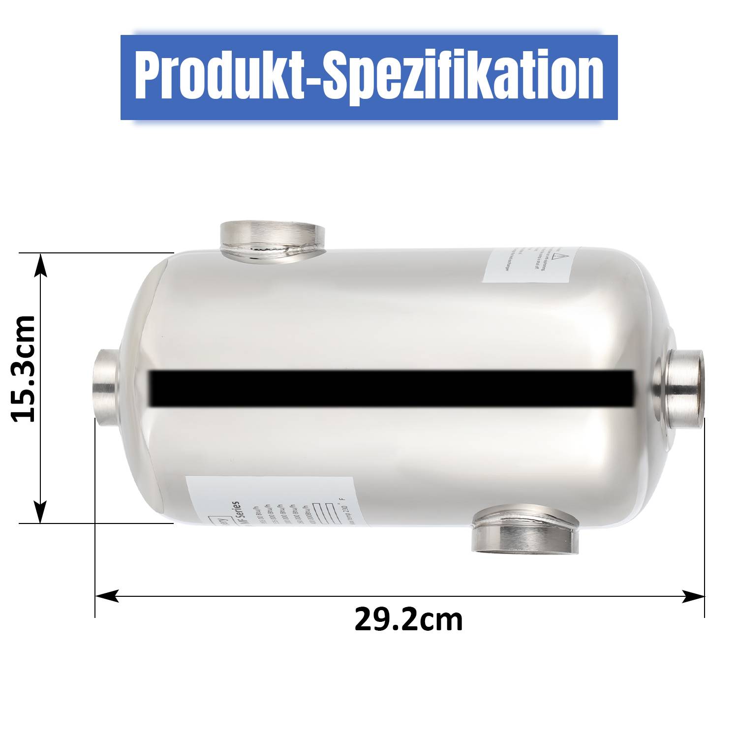 Poolheizung Schwimmbadheizer SS304 Schwimbad Wärmetauscher Edelstahl 28KW