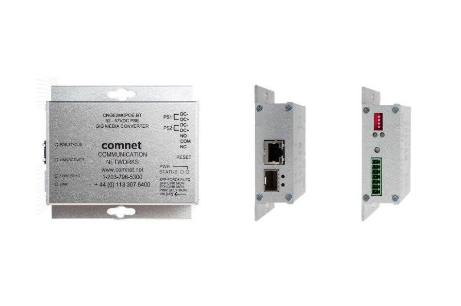 CNGE2MCPOEBT, Medienkonverter, 2x RJ45 Gbit, PoE 90W, 802.3bt