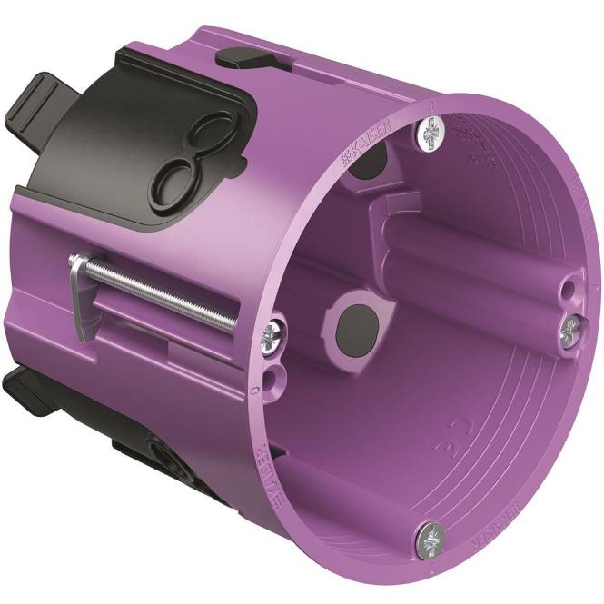 Kaiser Hohlwand Daten- 9280-22 u.Netzwerkdose O-range ECON T74mm Install.Baumaterial Inst.Dosen