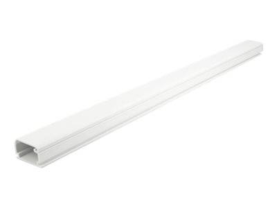 DELOCK Kabelkanal mit Deckel selbstklebend 35x20mm L 1m weiß Multimedia-Technik Kabelabdeckung