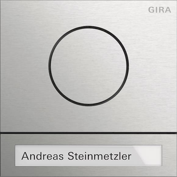 GIRA 5565920 Türstationsmodul System 106 Edelstahl Install.Baumaterial Hauskomm/Batt/Sicher
