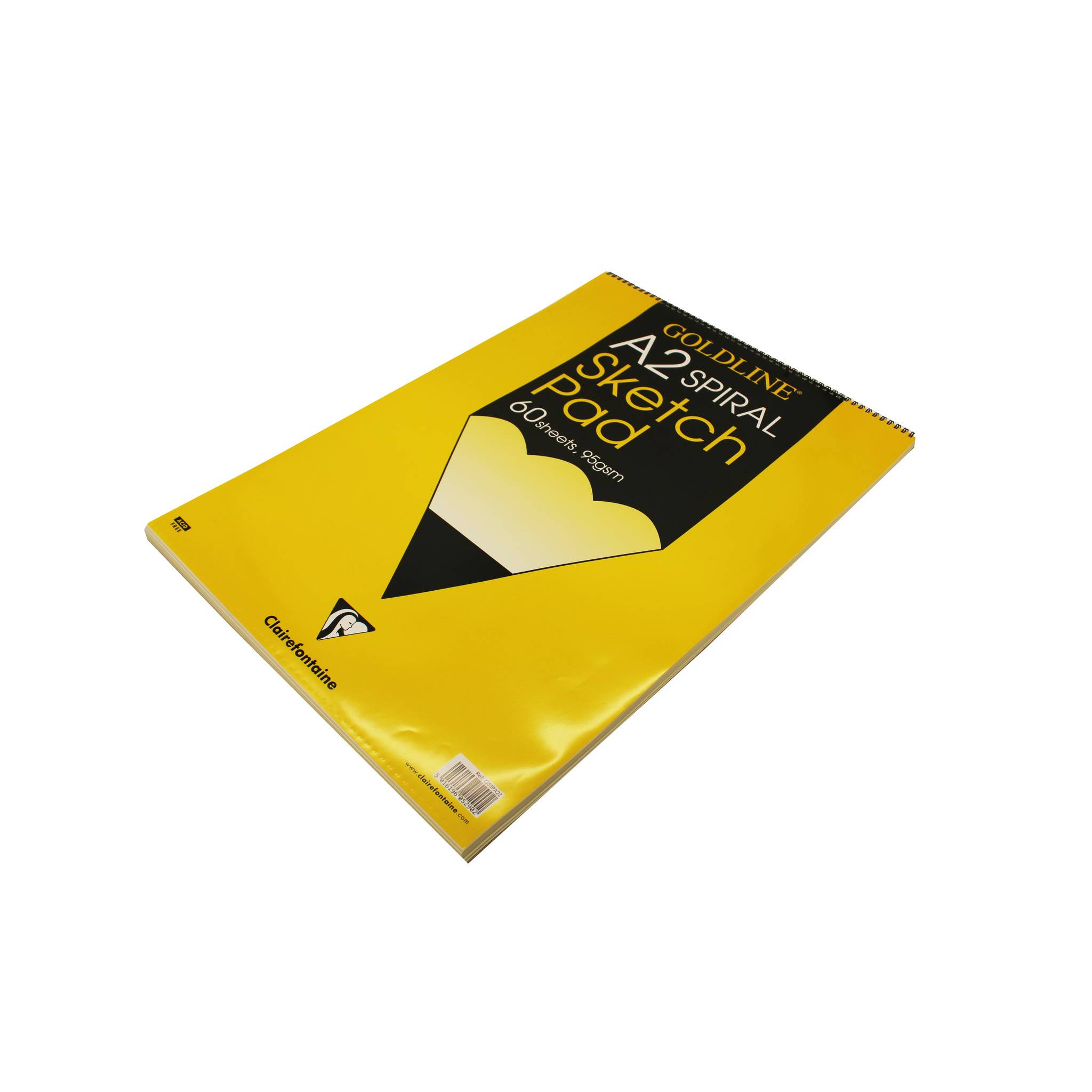 Clairefontaine Goldline Sketch Spiralblock, 120 Blatt A2 95g GSSPA2Z
