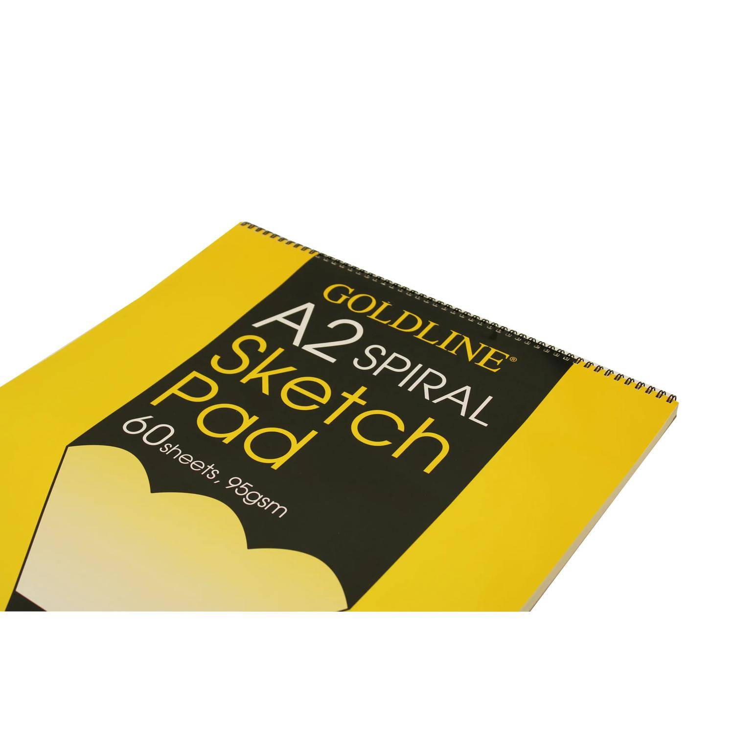 Clairefontaine Goldline Sketch Spiralblock, 120 Blatt A2 95g GSSPA2Z