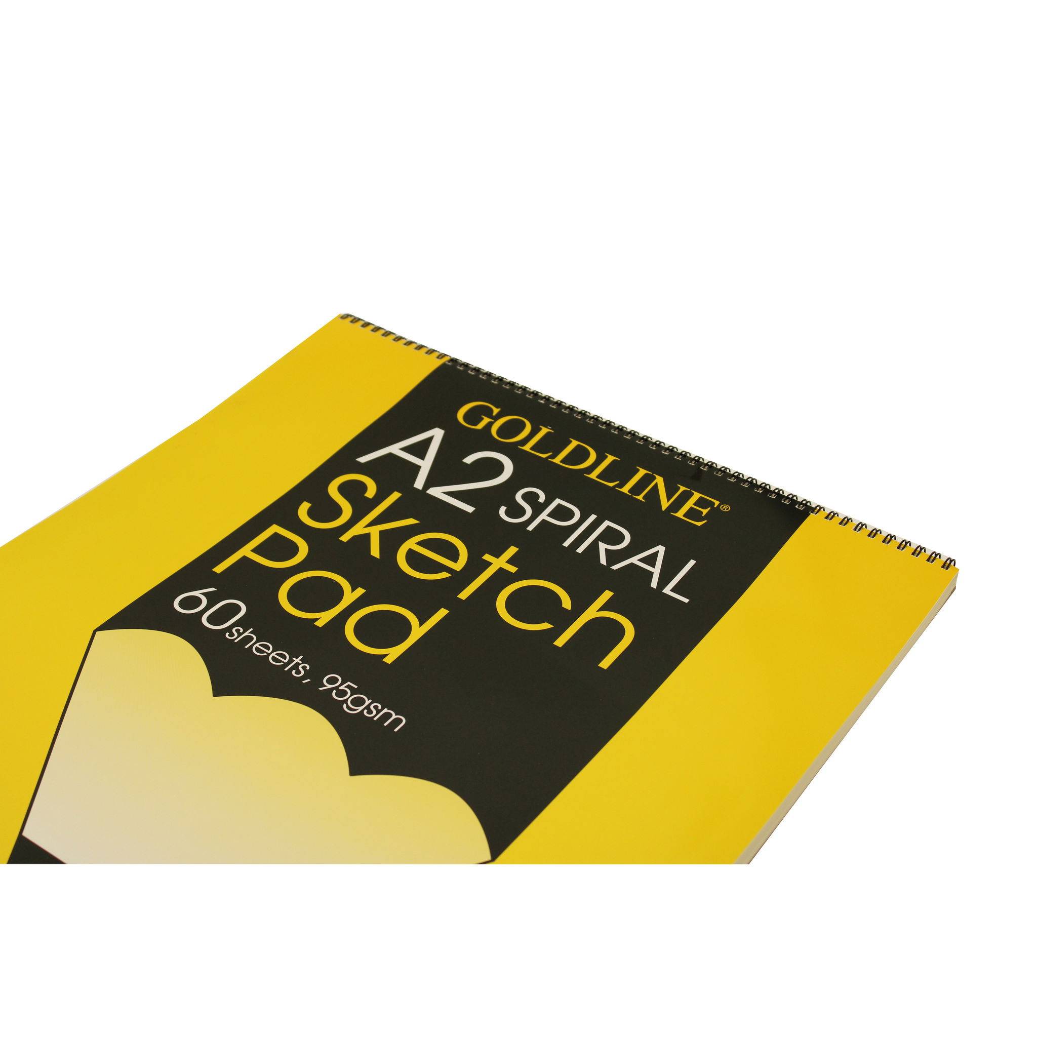 Clairefontaine Goldline Sketch Spiralblock, 120 Blatt A2 95g GSSPA2Z