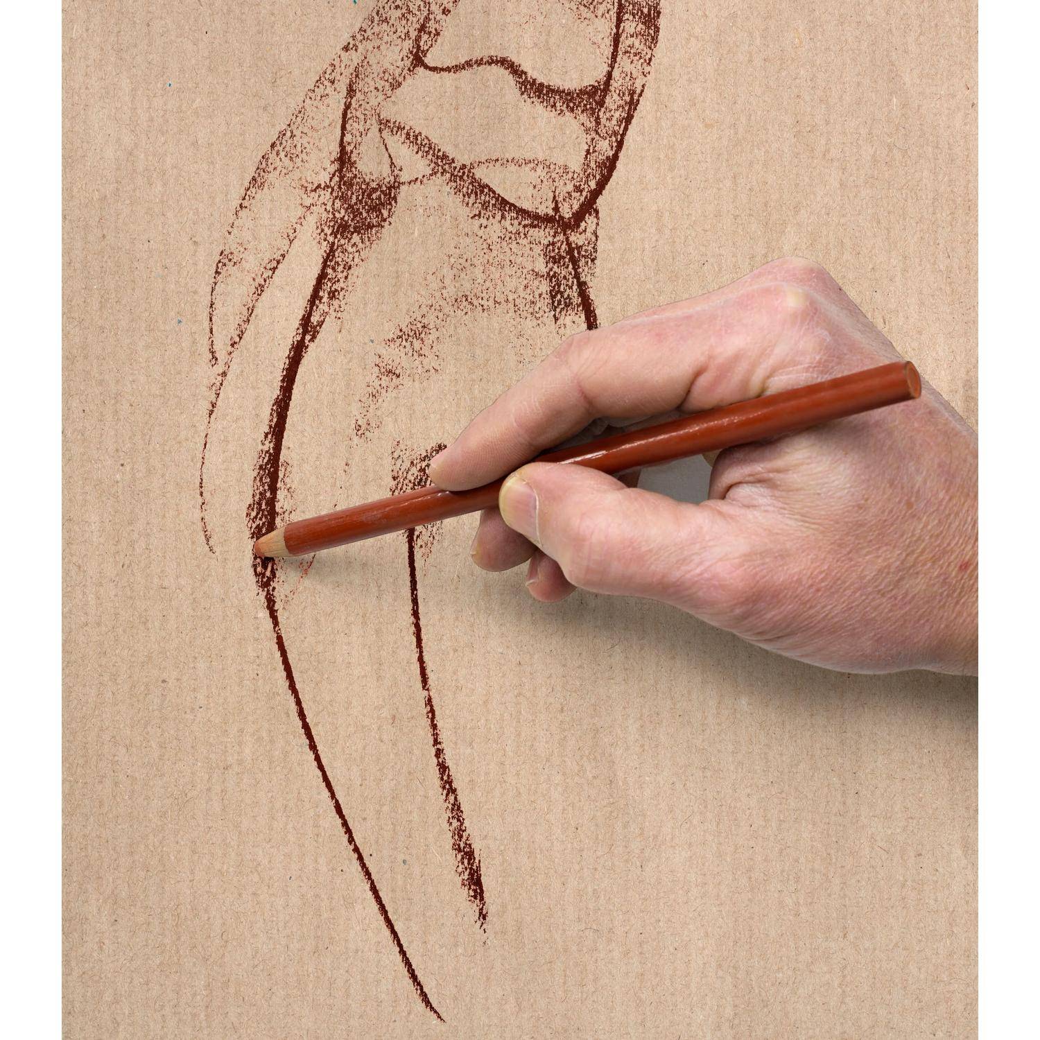 Clairefontaine Braunes Kraftpapier, Ries, gerippt, A1, 25 Bogen 90g 396007C