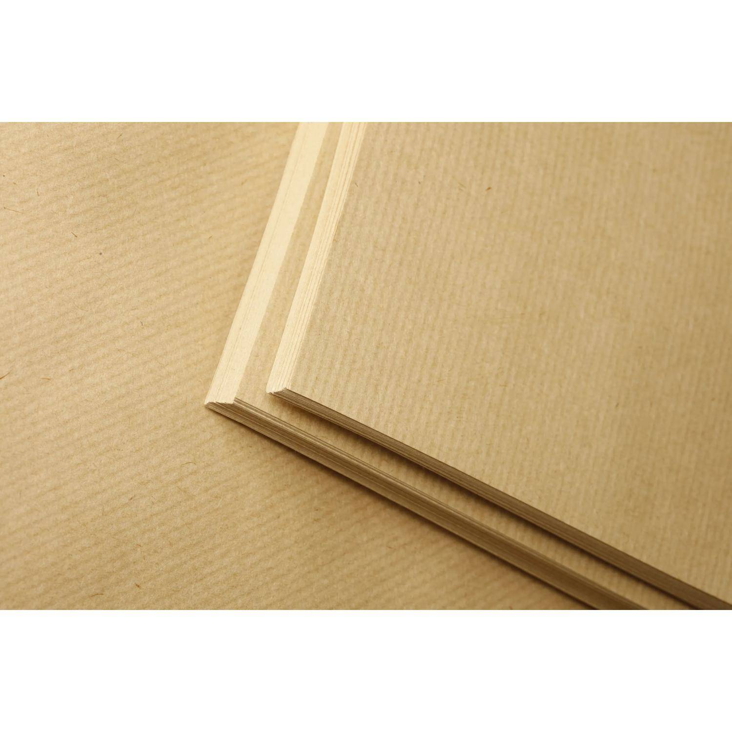 Clairefontaine Braunes Kraftpapier, Ries, gerippt, A3, 125 Bogen 90g 396006C