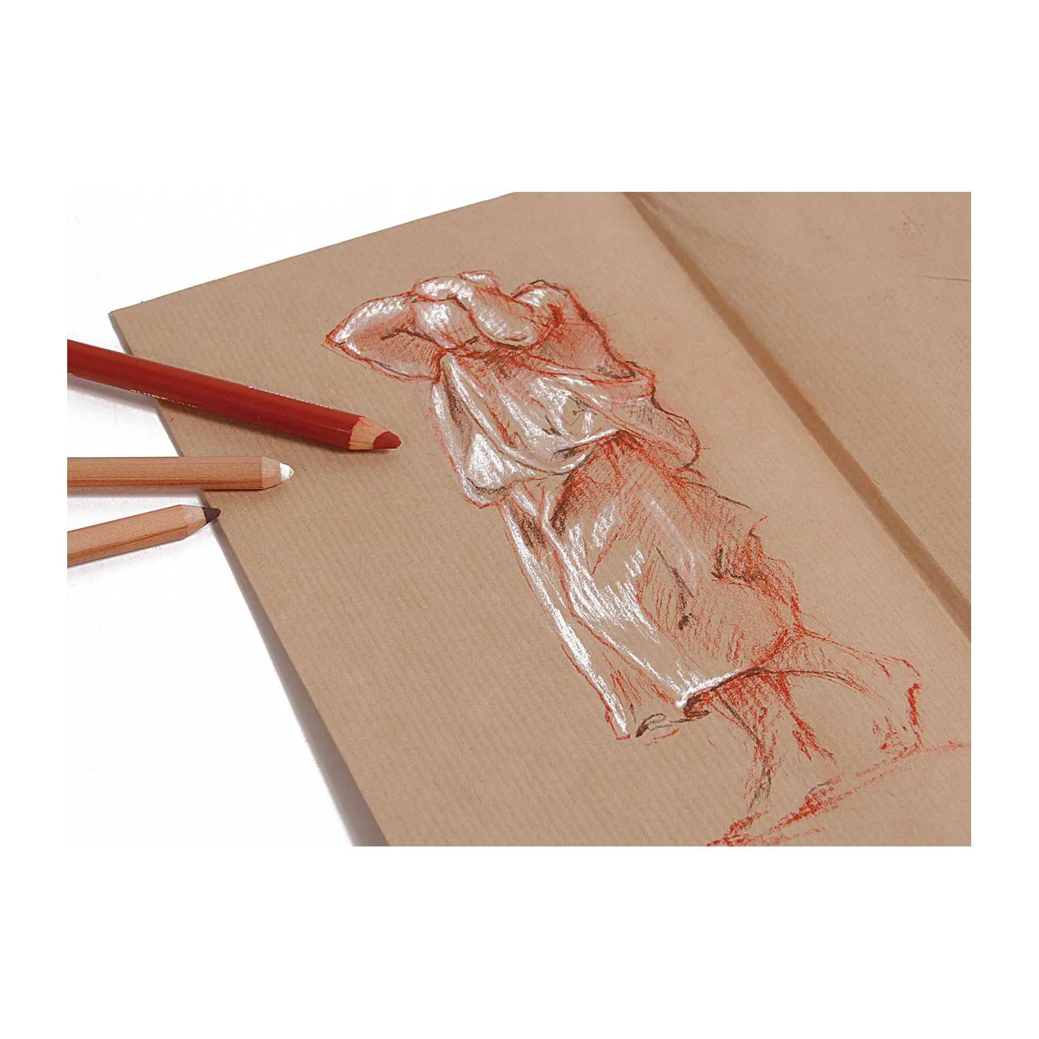 Clairefontaine Kraftpapier, Ries, gerippt, 70x100 cm, 25 Bogen 120g 975006C