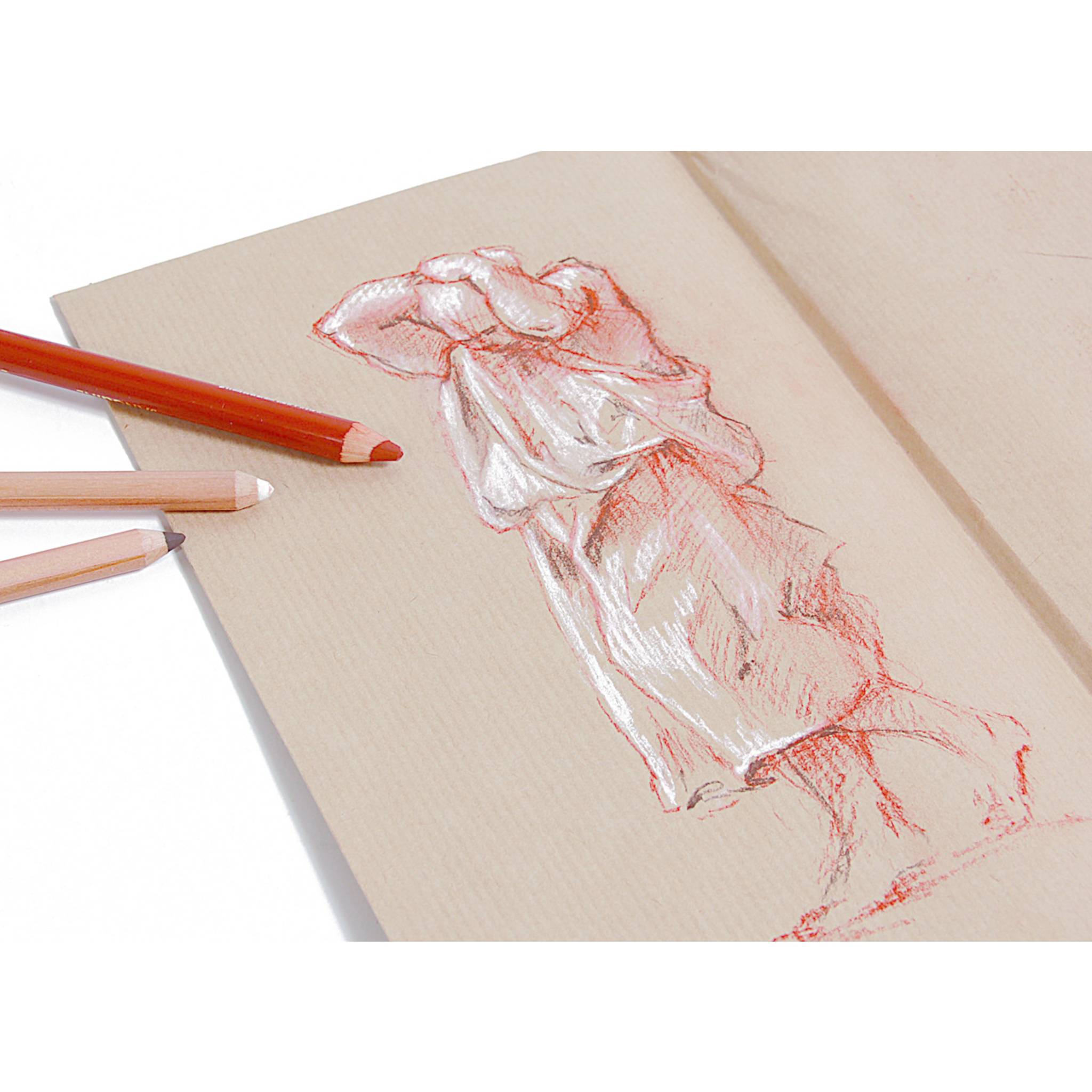 Clairefontaine Kraftpapier, Ries, gerippt, 50x70 cm, 25 Bogen 120g 975004C