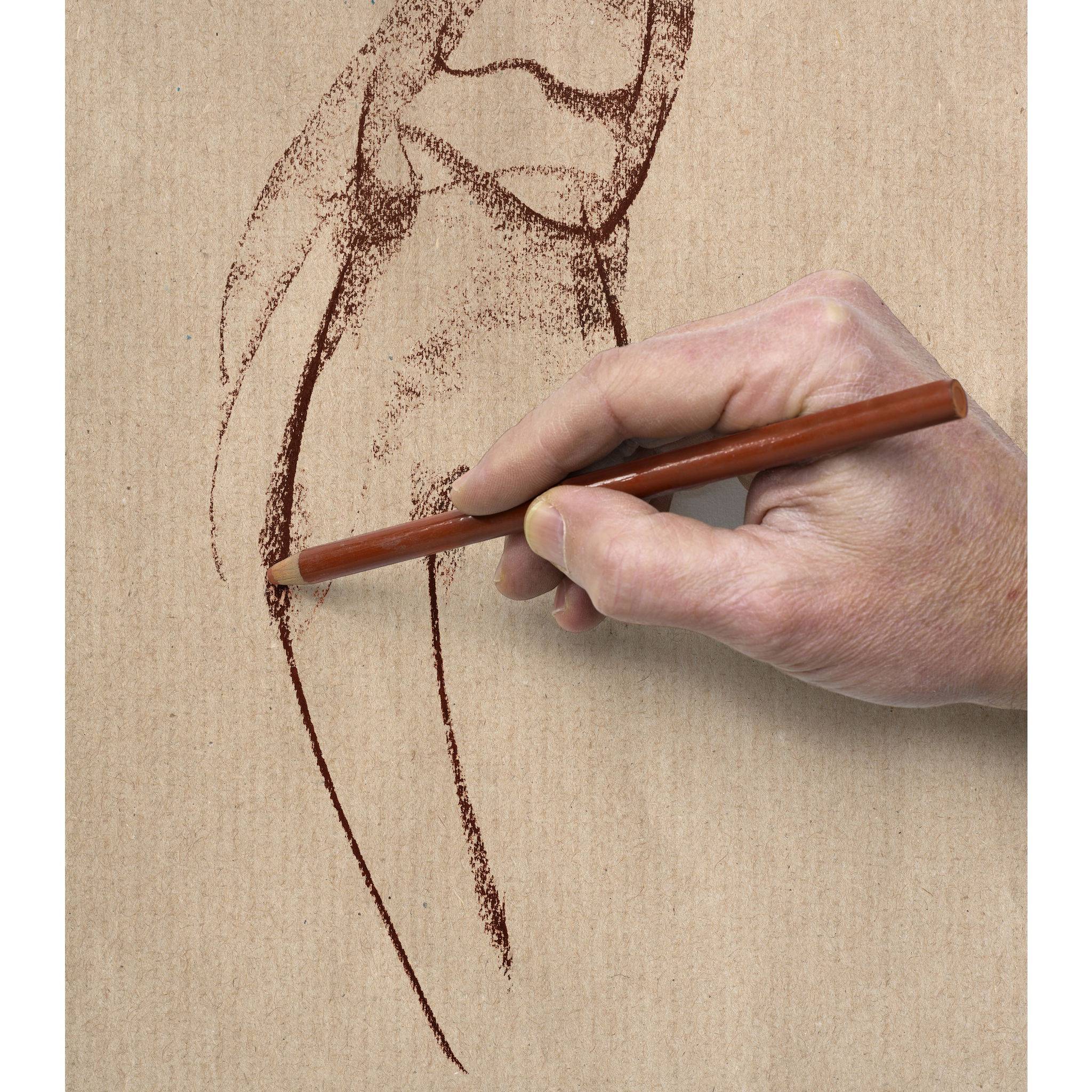 Clairefontaine Kraftpapier, Ries, gerippt, 50x70 cm, 25 Bogen 120g 975004C