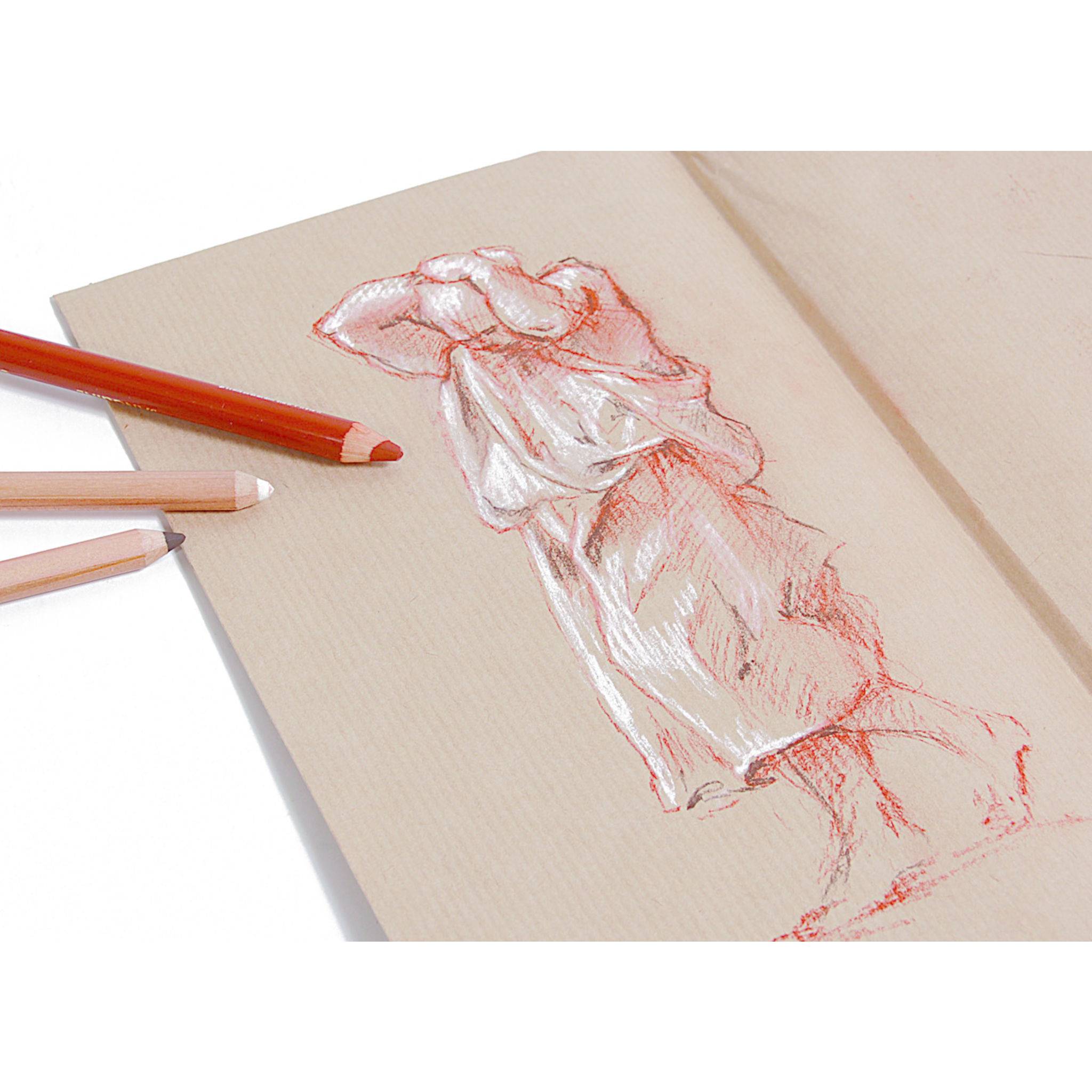 Clairefontaine Kraftpapier, Ries, gerippt, 50x70 cm, 25 Bogen 120g 975004C