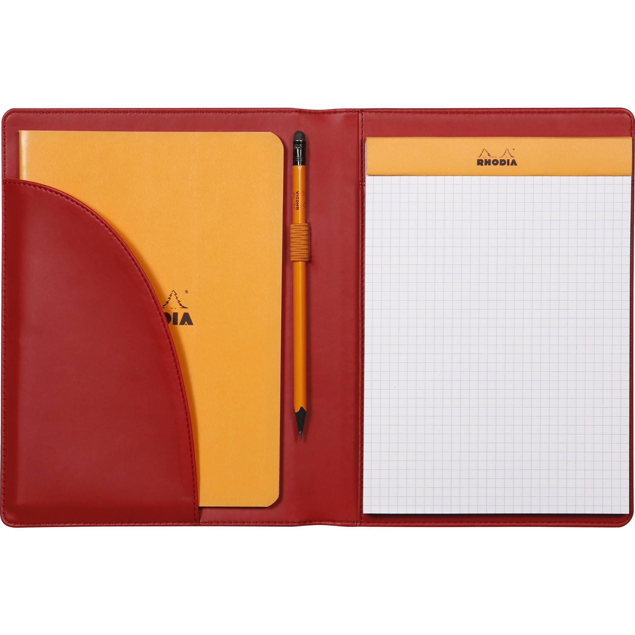 Rhodia Mappe für Block oder Notizheft A5, N°16 17,5x23,5 cm Mohnrot 216007C