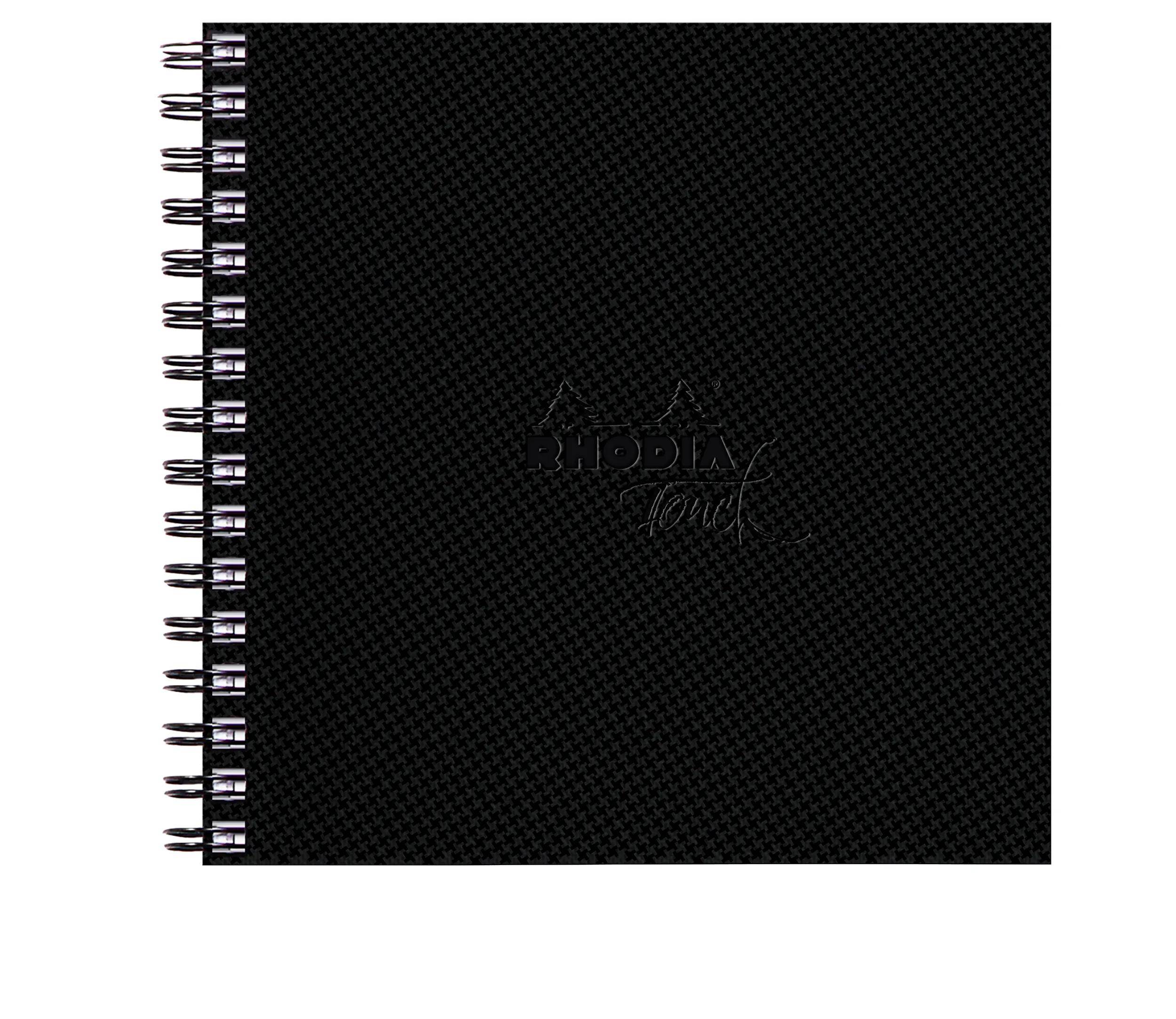 Rhodia Watercolor Book, Papier 100% Hadern 300g, 20 Bl, 15x15 cm Schwarz 116150C