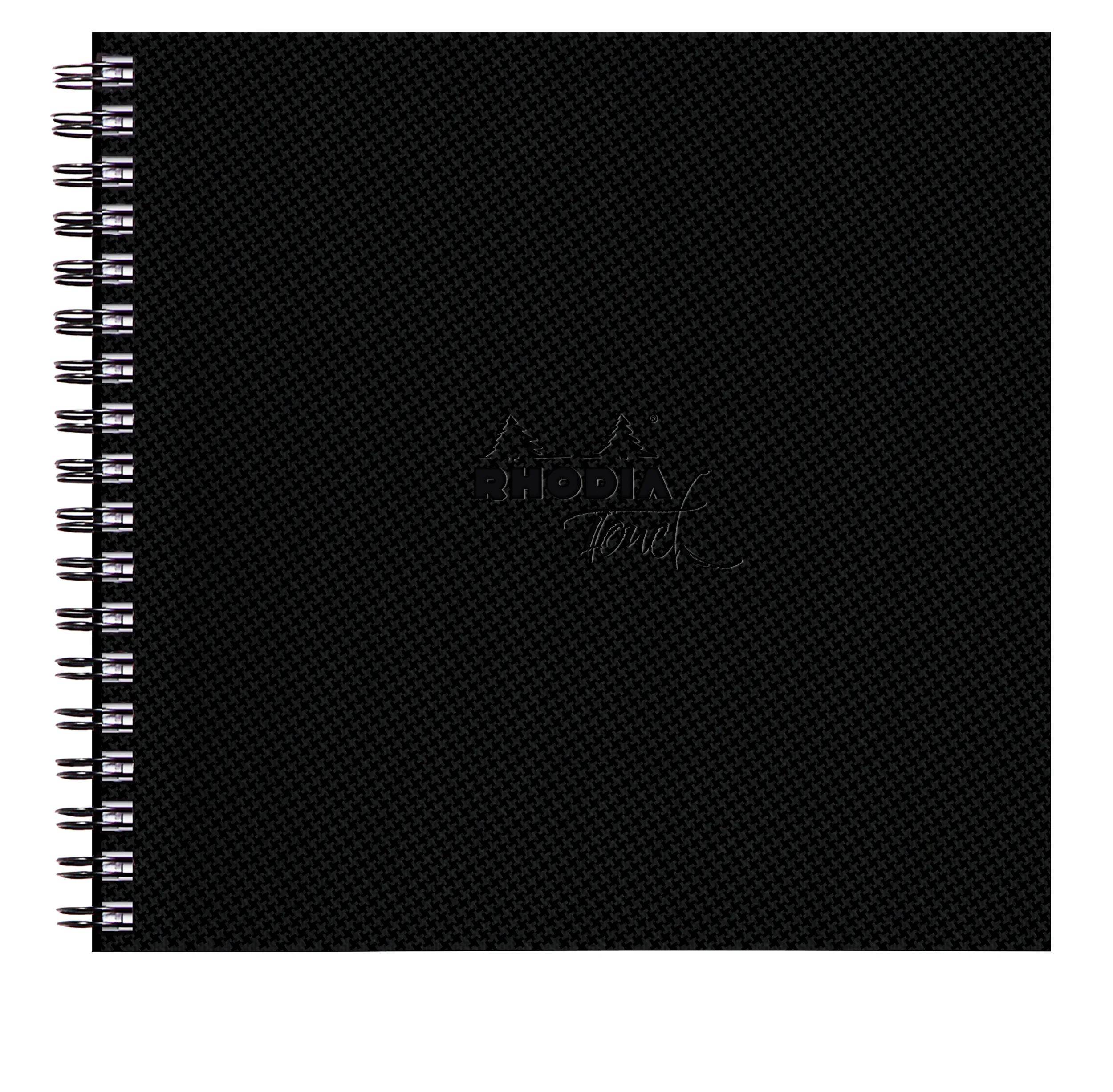 Rhodia Watercolor Book, Papier 100% Hadern 300g, 20 Bl, 21x21 cm Schwarz 116151C