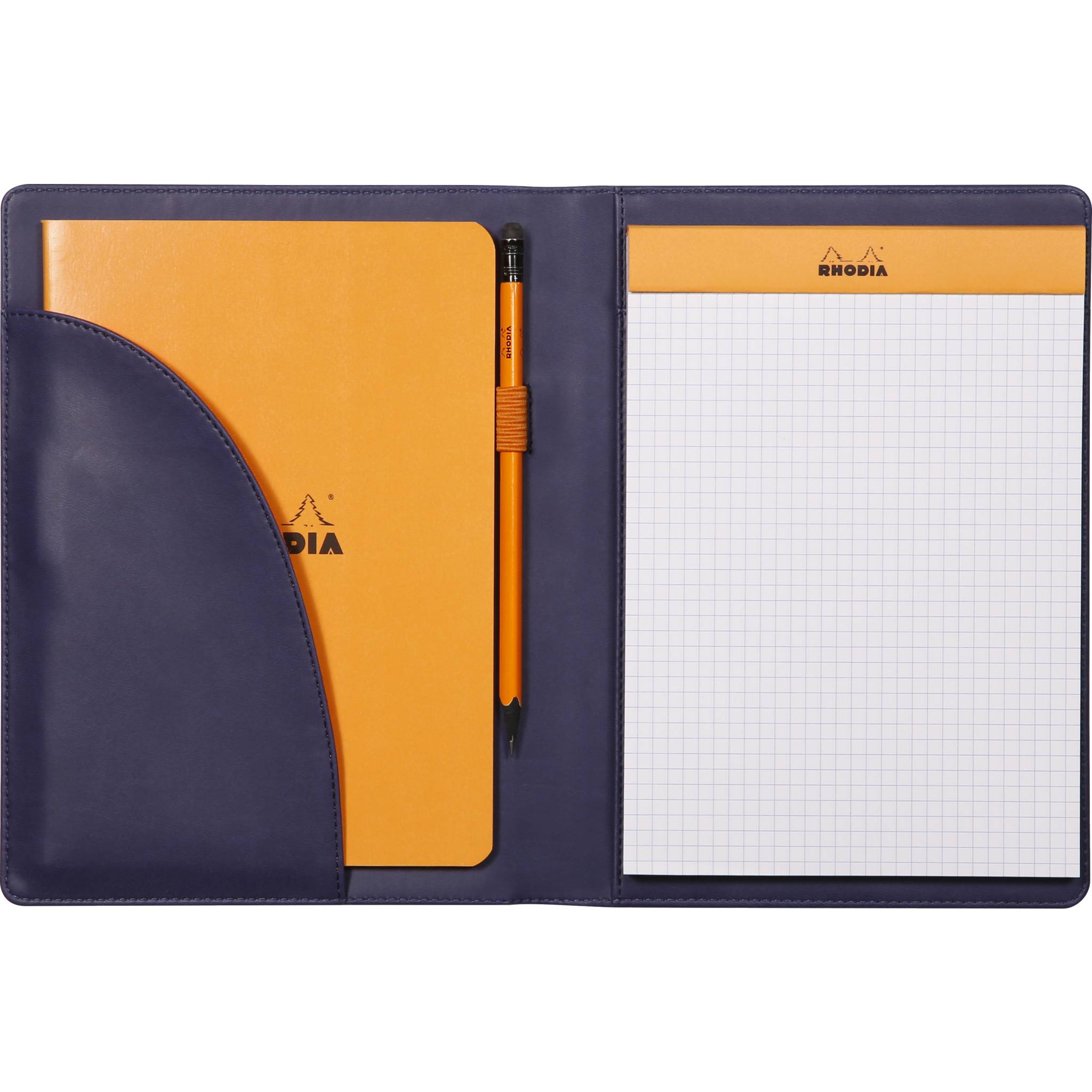 Rhodia Mappe Block oder Notizheft A5, N°16 17,5x23,5 cm Mitternachtsblau 216005C