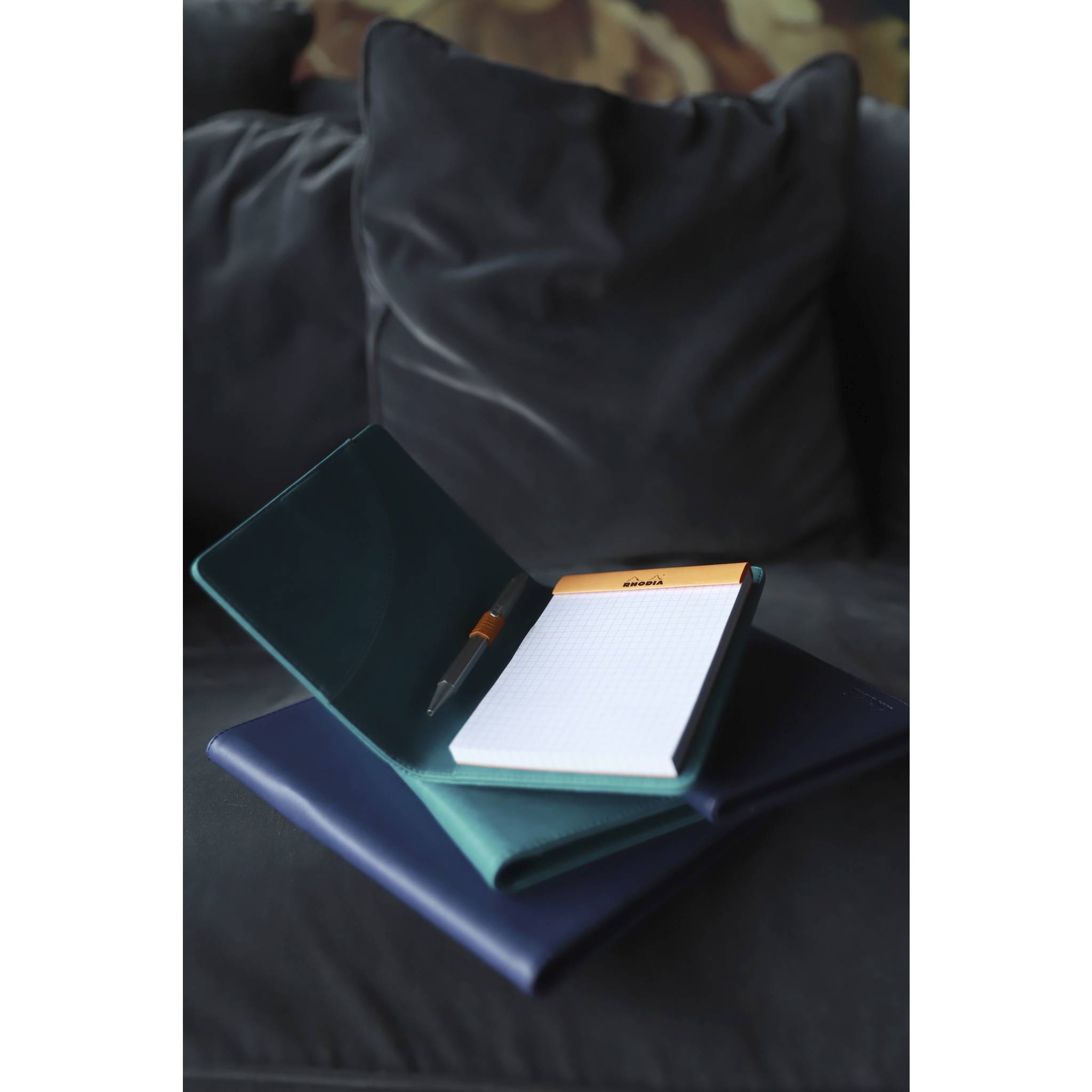 Rhodia Mappe Block oder Notizheft B7, N°12 10,5x14 cm Mitternachtsblau 212005C