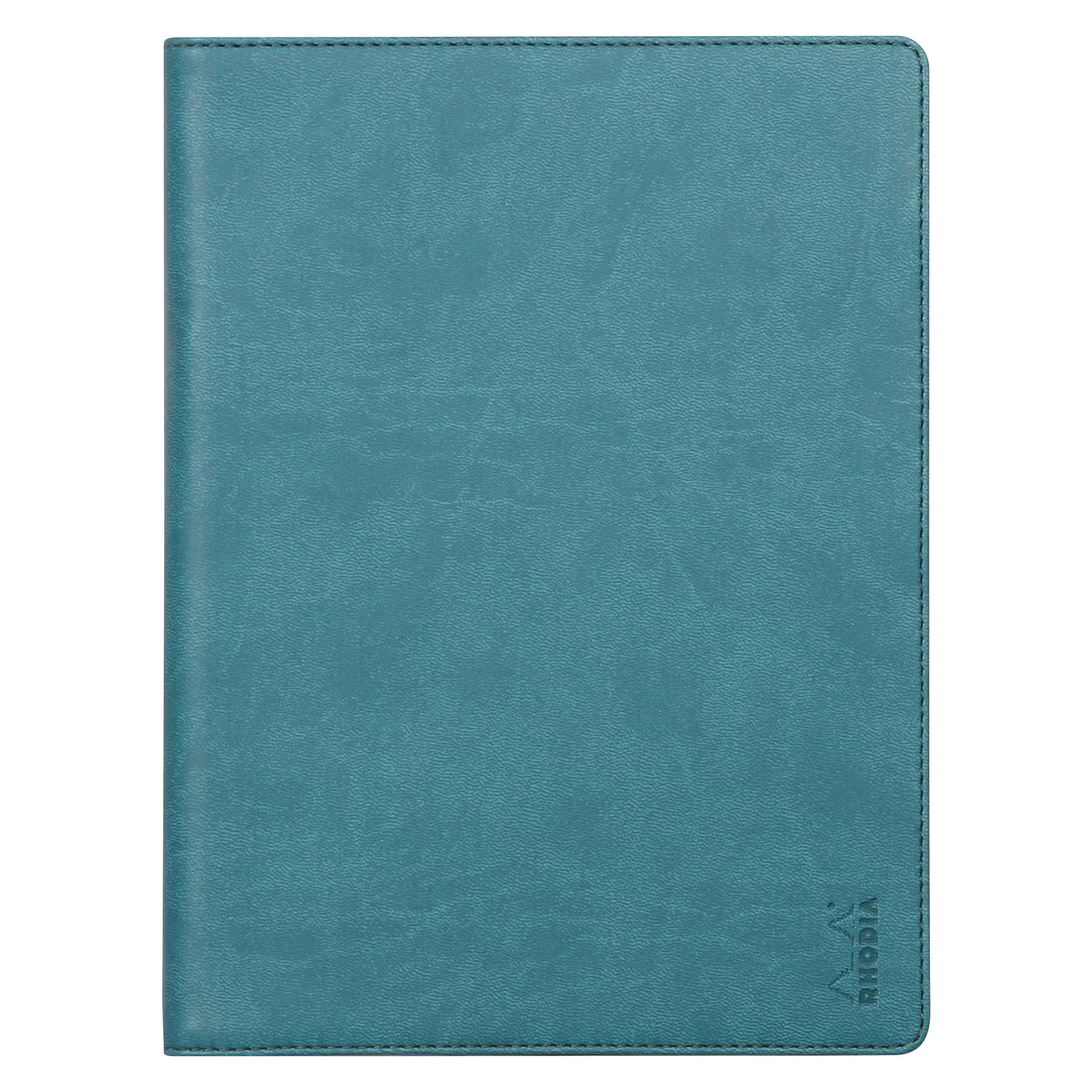 Rhodia Mappe für Block oder Notizheft A5, N°16 17,5x23,5 cm Pfaugrün 216004C
