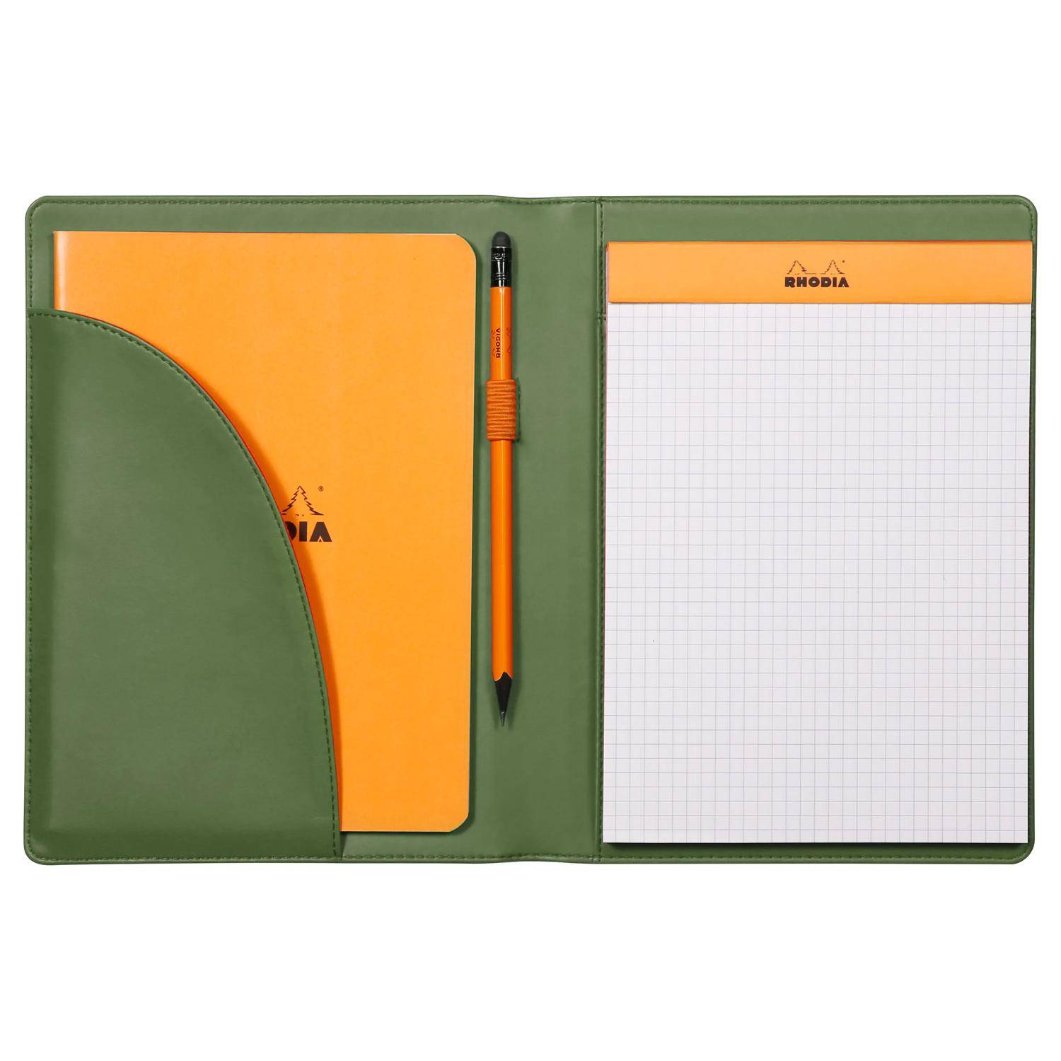 Rhodia Mappe für Block oder Notizheft A5, N°16 17,5x23,5 cm Salbeigrün 216003C
