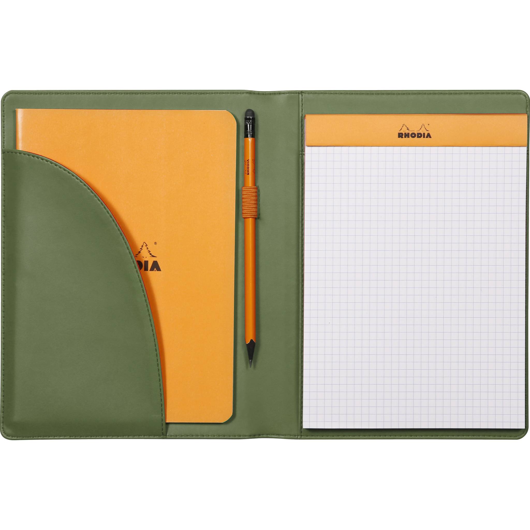 Rhodia Mappe für Block oder Notizheft A5, N°16 17,5x23,5 cm Salbeigrün 216003C