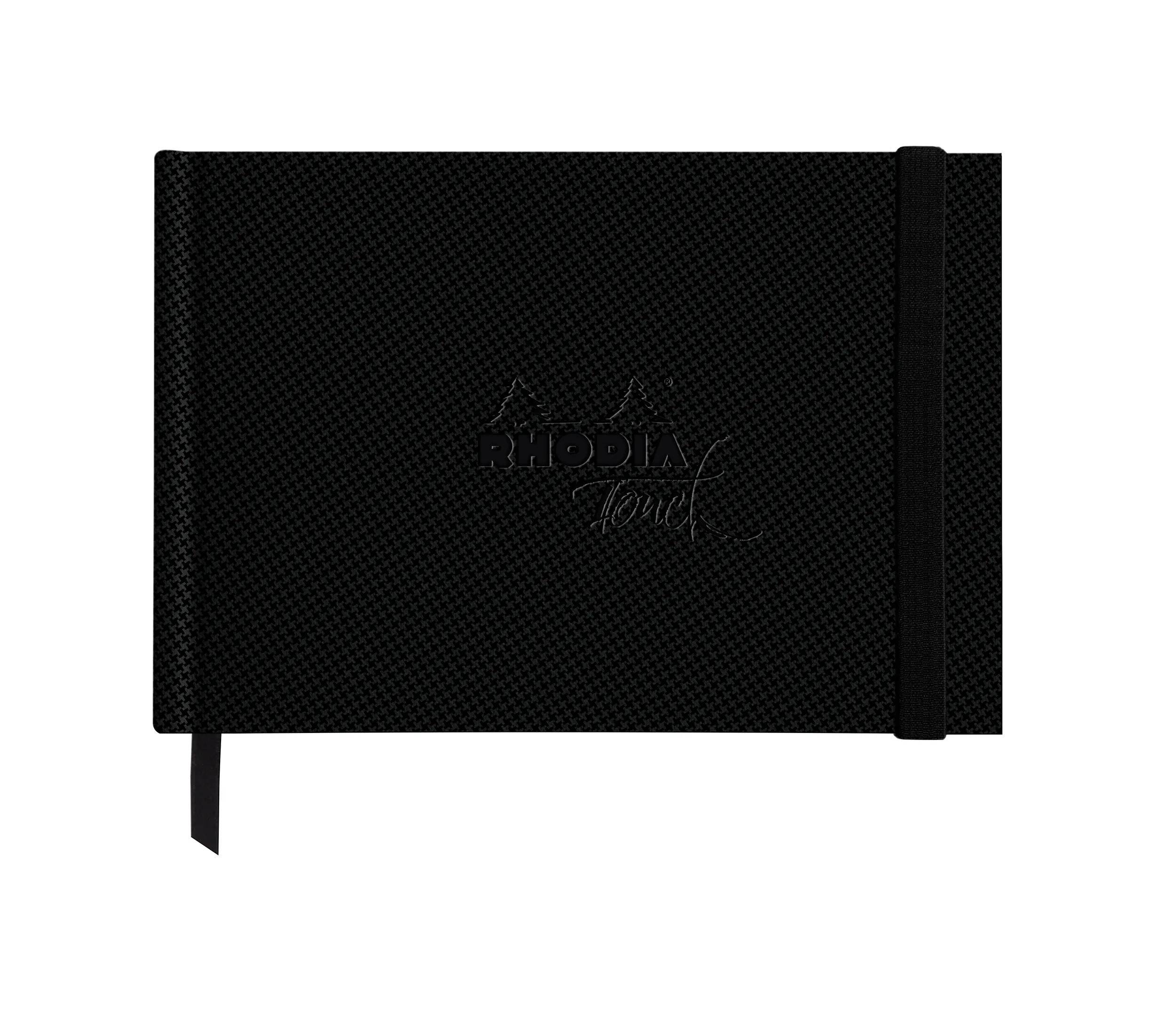 Rhodia Touch, Watercolor Book, 100% Hadern 300g, 20 Bl, A6 Quer Schwarz 116136C