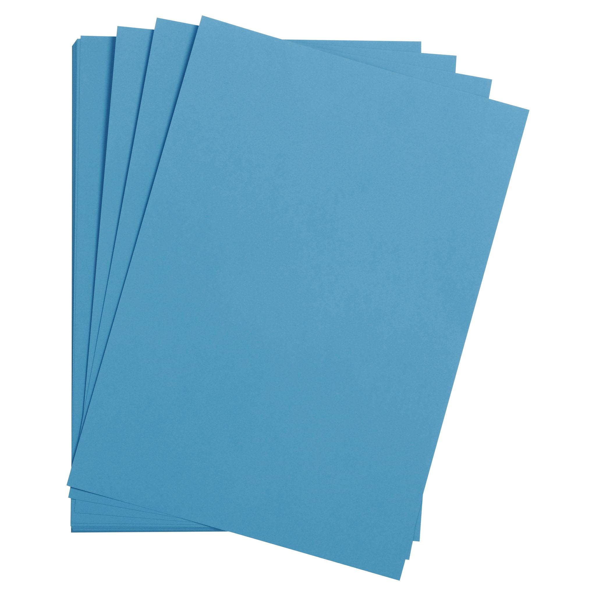 Clairefontaine Maya Fotokarton, Packung mit 25 Bogen 70x100 cm, 270g Blau 47958C