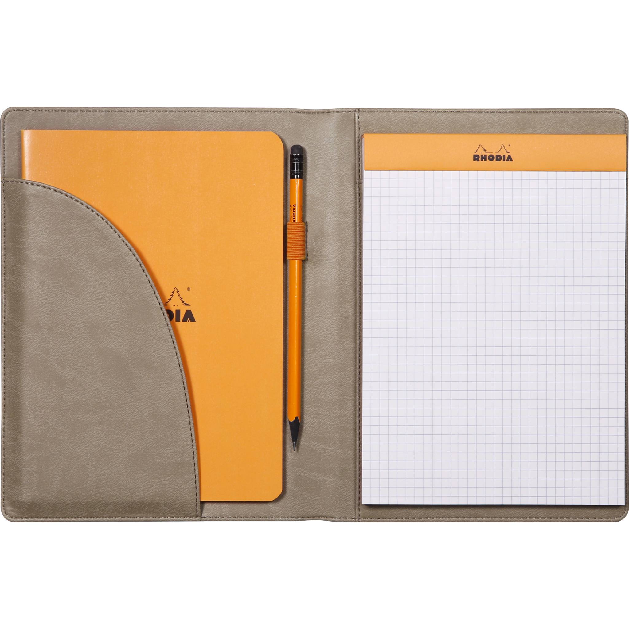 Rhodia Mappe für Block oder Notizheft A5, N°16 17,5x23,5 cm Taupe 216002C