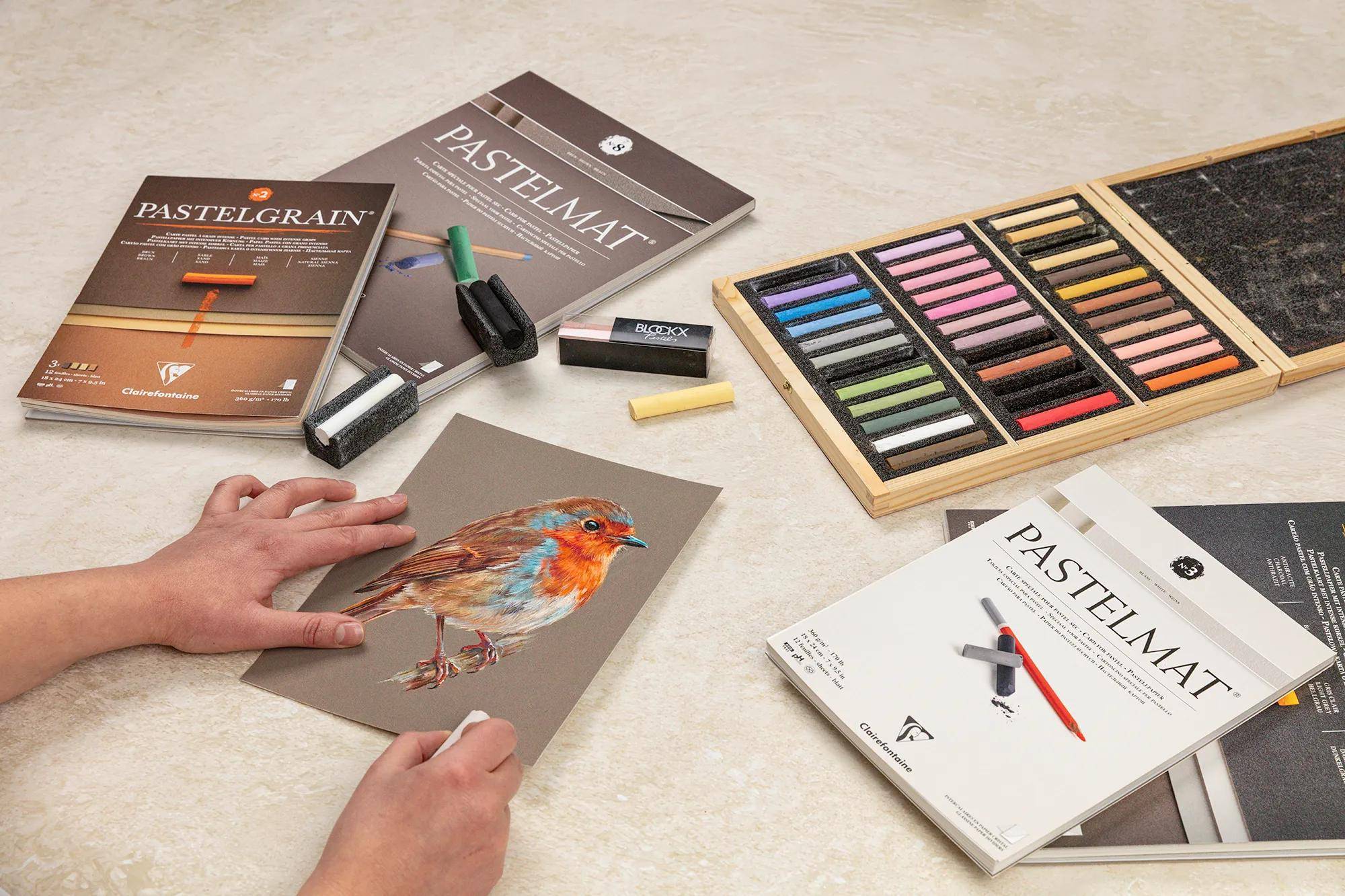 Clairefontaine Pastelmat Nr.8 30x40 12 Bl 360 g 96015C