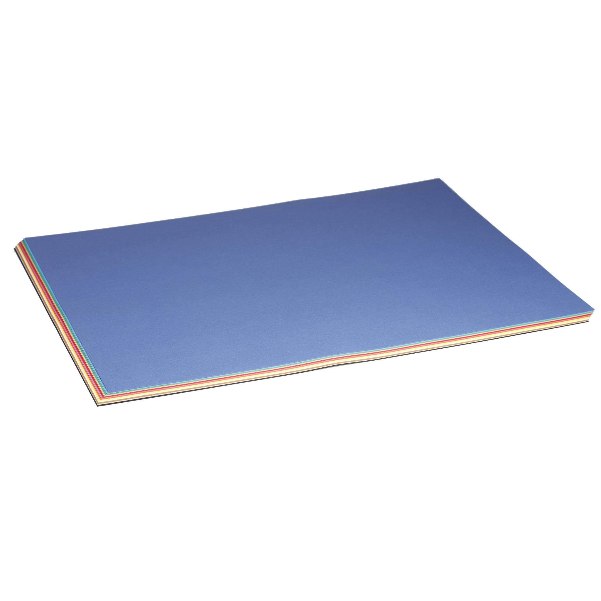 Clairefontaine Zeichenpapier 50x65 cm 160g, 24 Blatt, 12 Farben sortiert 960050C