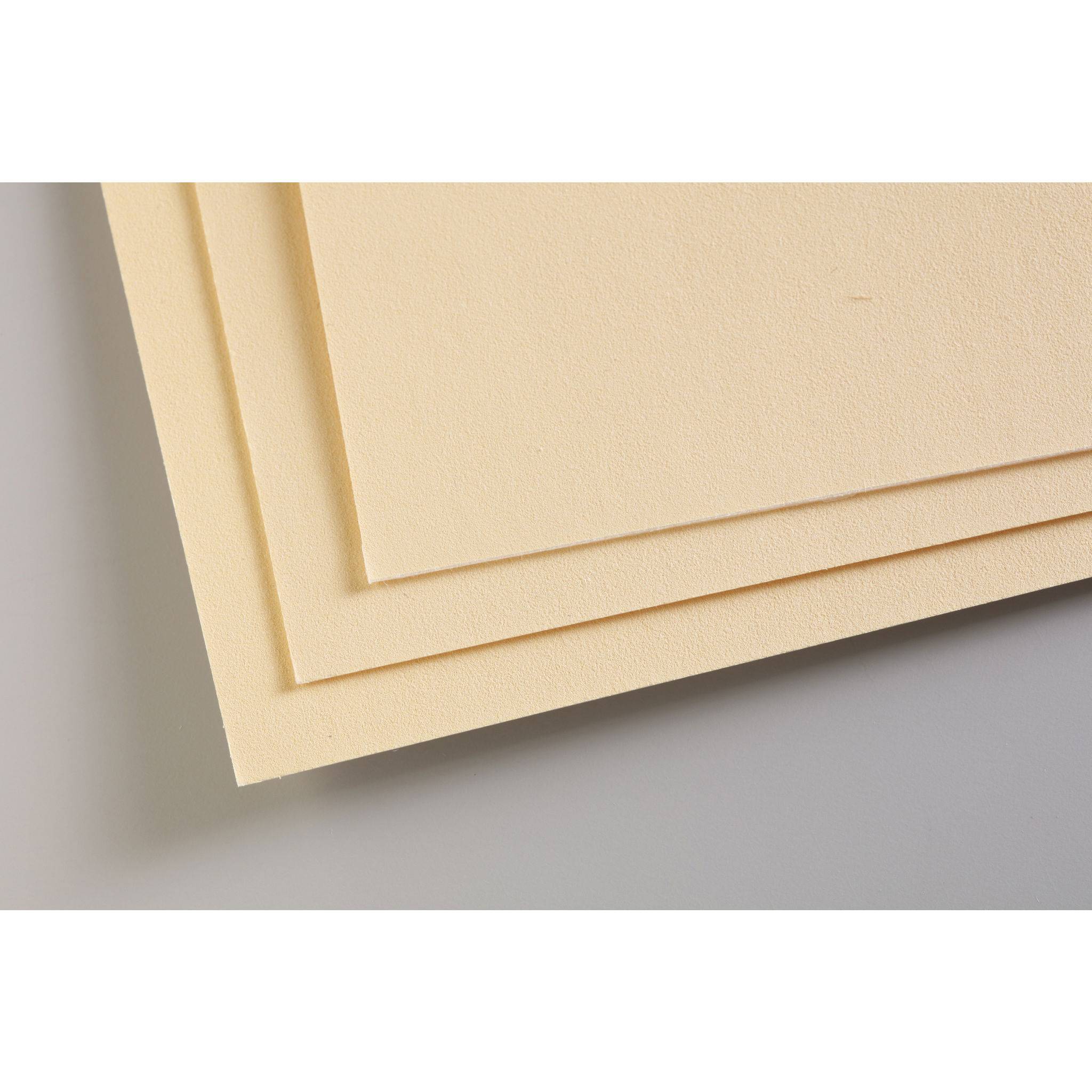 Clairefontaine Papier für Pastellmalerei, 5 Bogen 70x100cm Maisfarben 296023C