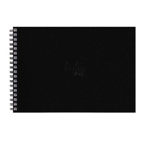 Rhodia Touch, Watercolor Book, 100% Hadern 300g, 20 Bl, A4 Quer Schwarz 116146C