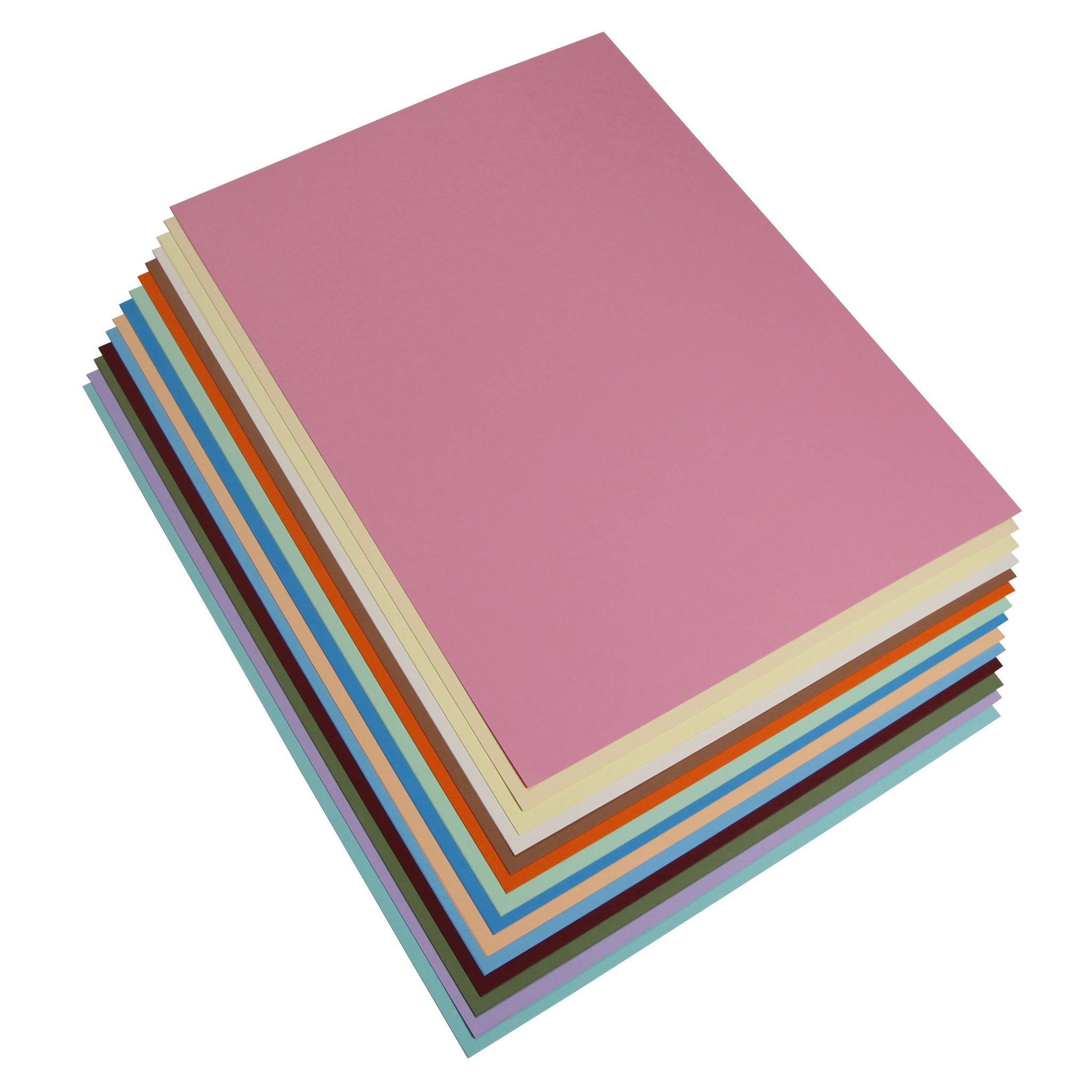 Clairefontaine Fotokarton 50x70cm 270g 2x14 Bogen Pastellfarben sortiert 97299C