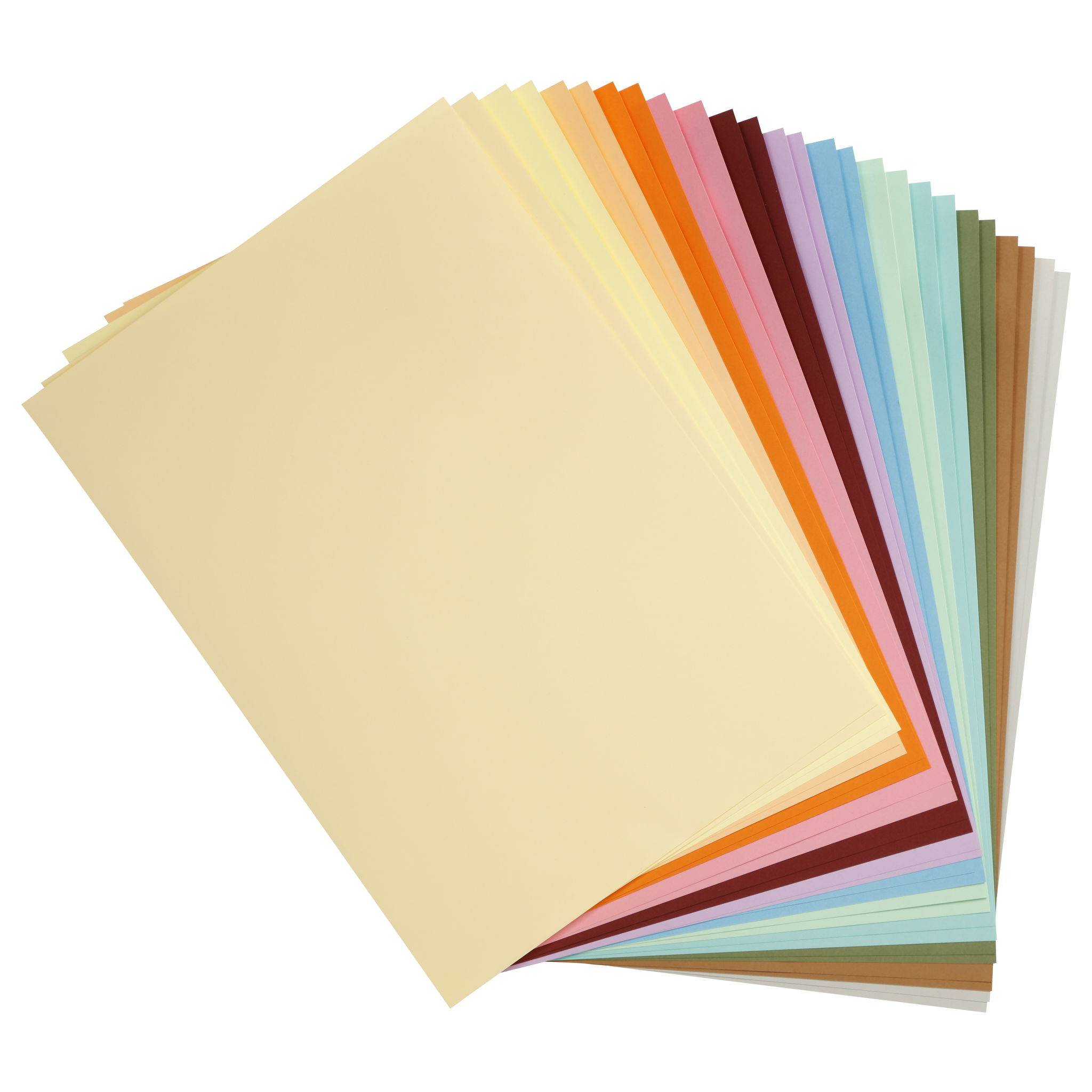 Clairefontaine Bastelkarton 50x70cm 2x14 Bogen Pastellfarben sortiert 975499C