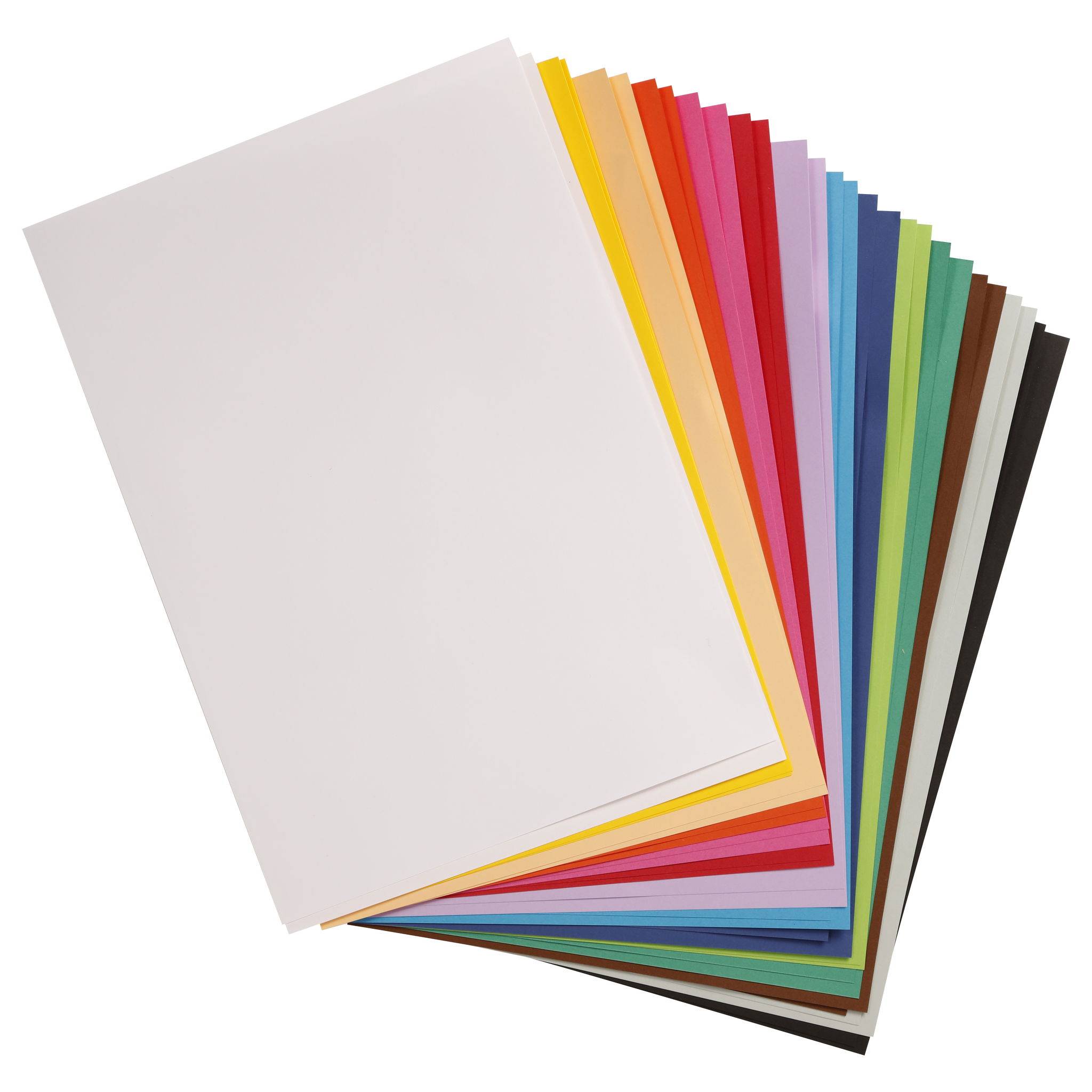 Clairefontaine Bastelkarton 50x70cm 2x14 Bogen Lebendige Farben sort. 975498C