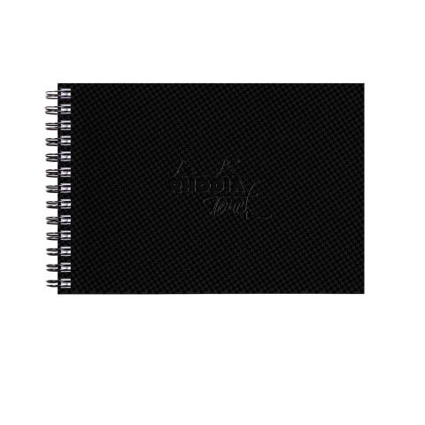 Rhodia Touch, Watercolor Book, 100% Hadern 300g, 20 Bl, A6 Quer Schwarz 116162C