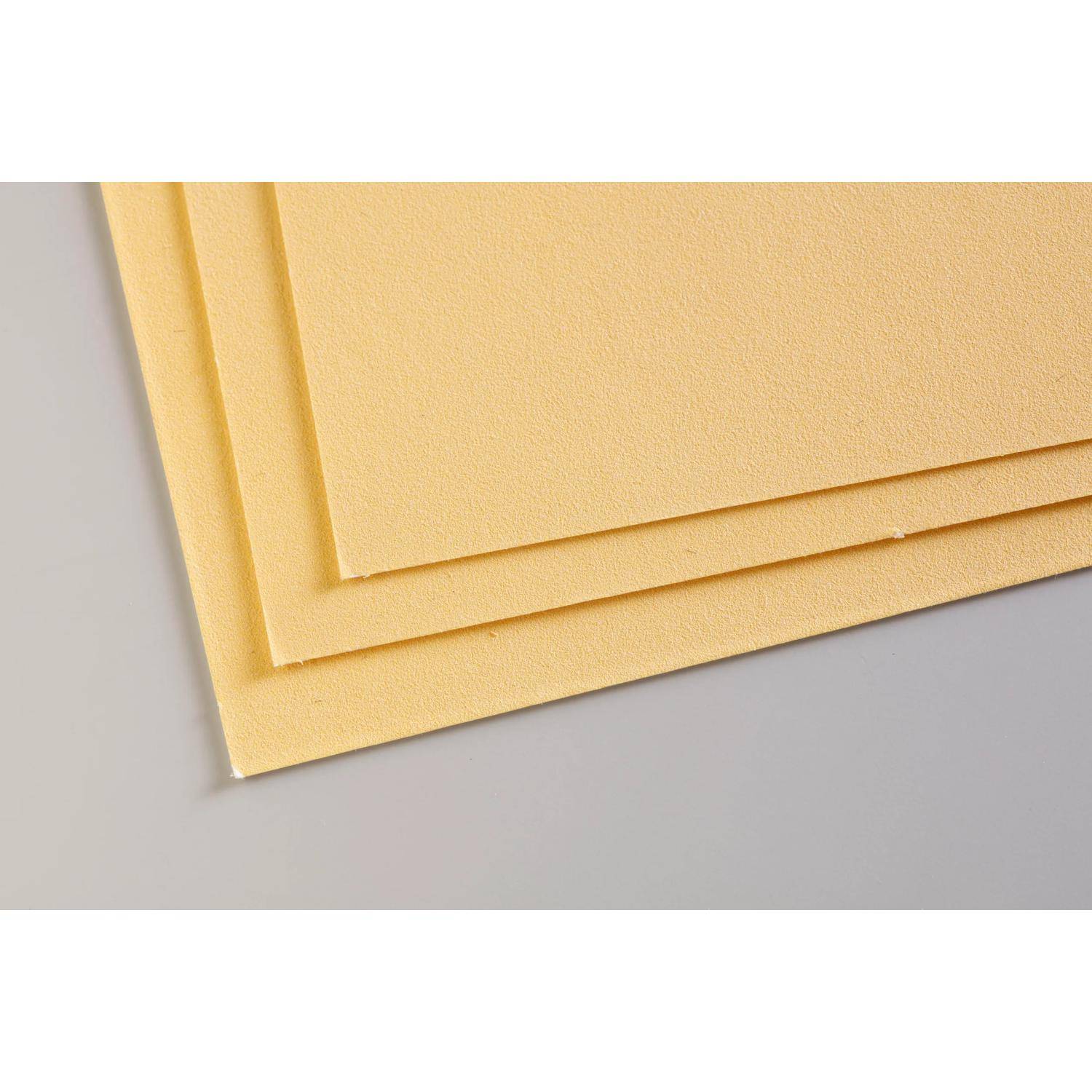 Clairefontaine Papier für Pastellmalerei, 5 Bogen 50x70cm, Butterblume 96022C