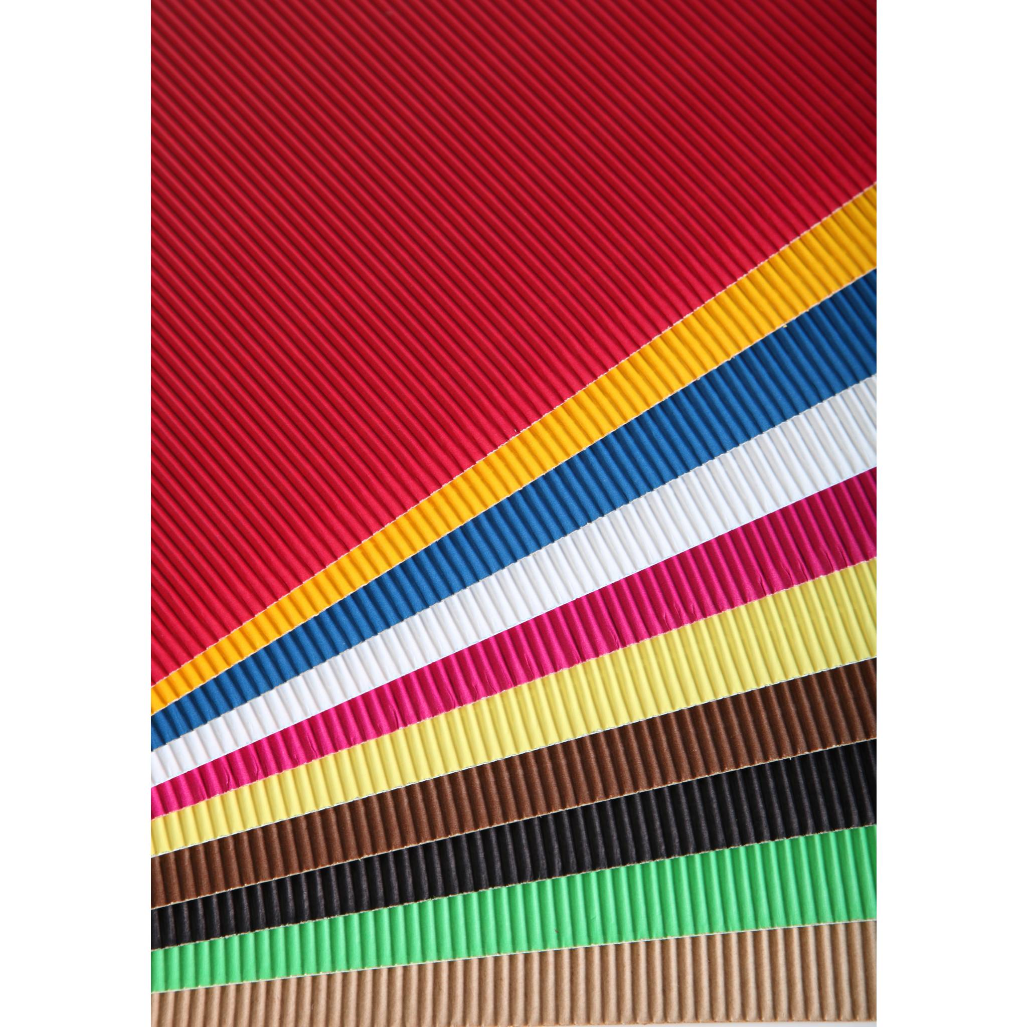 Clairefontaine Pack 15 Bögen Wellpappe, 50x35cm, 300g - Sortierung 295699C