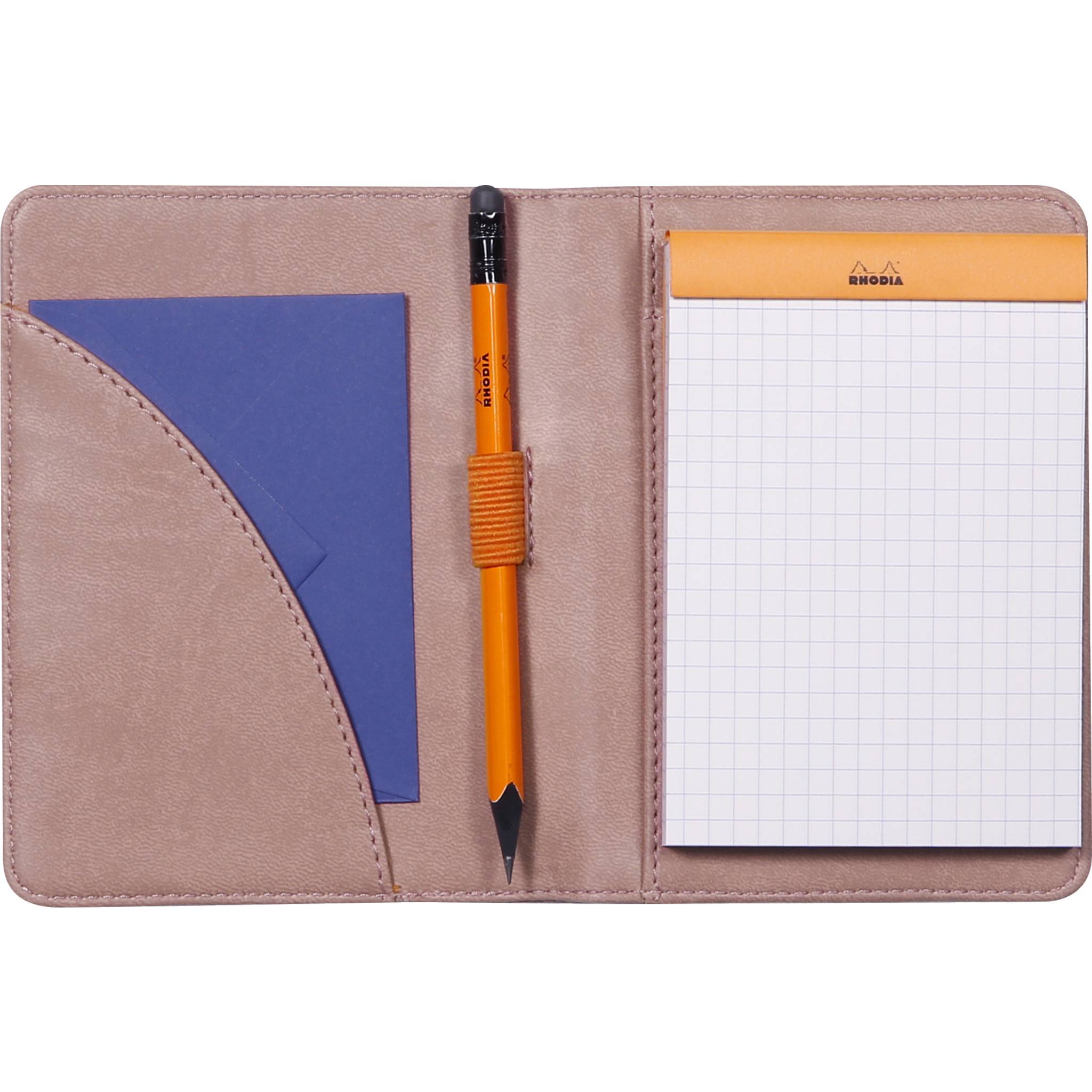Rhodia Mappe für Block oder Notizheft B7, N°12 10,5x14 cm Rosenholz 212009C