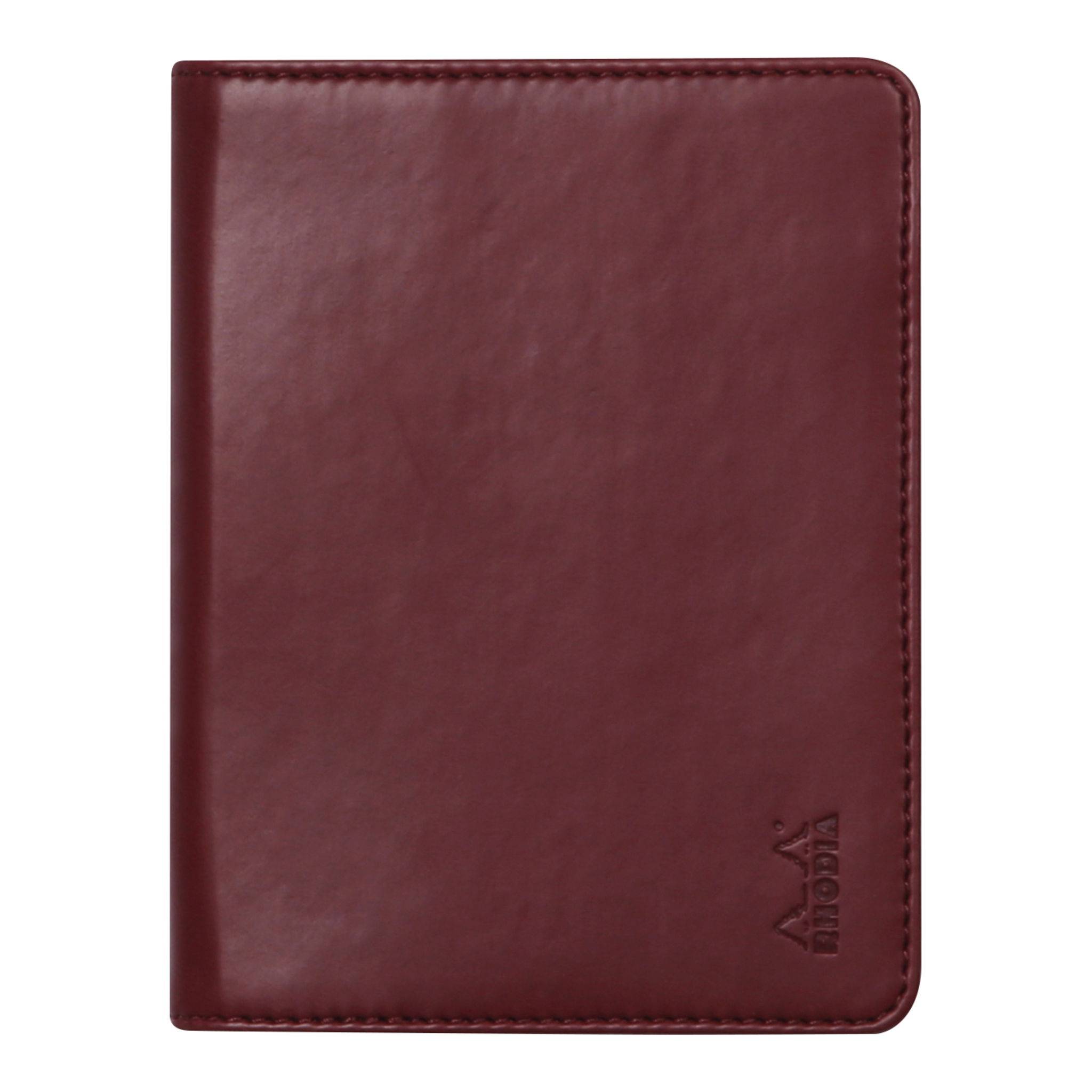 Rhodia Mappe für Block oder Notizheft B7, N°12 10,5x14 cm Weinrot 212008C
