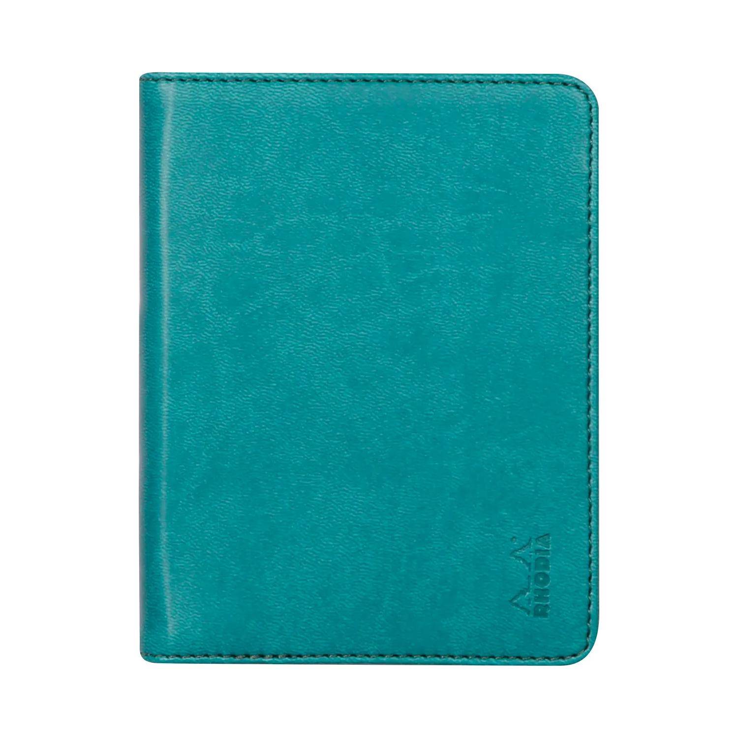 Rhodia Mappe für Block oder Notizheft B7, N°12 10,5x14 cm Pfaugrün 212004C
