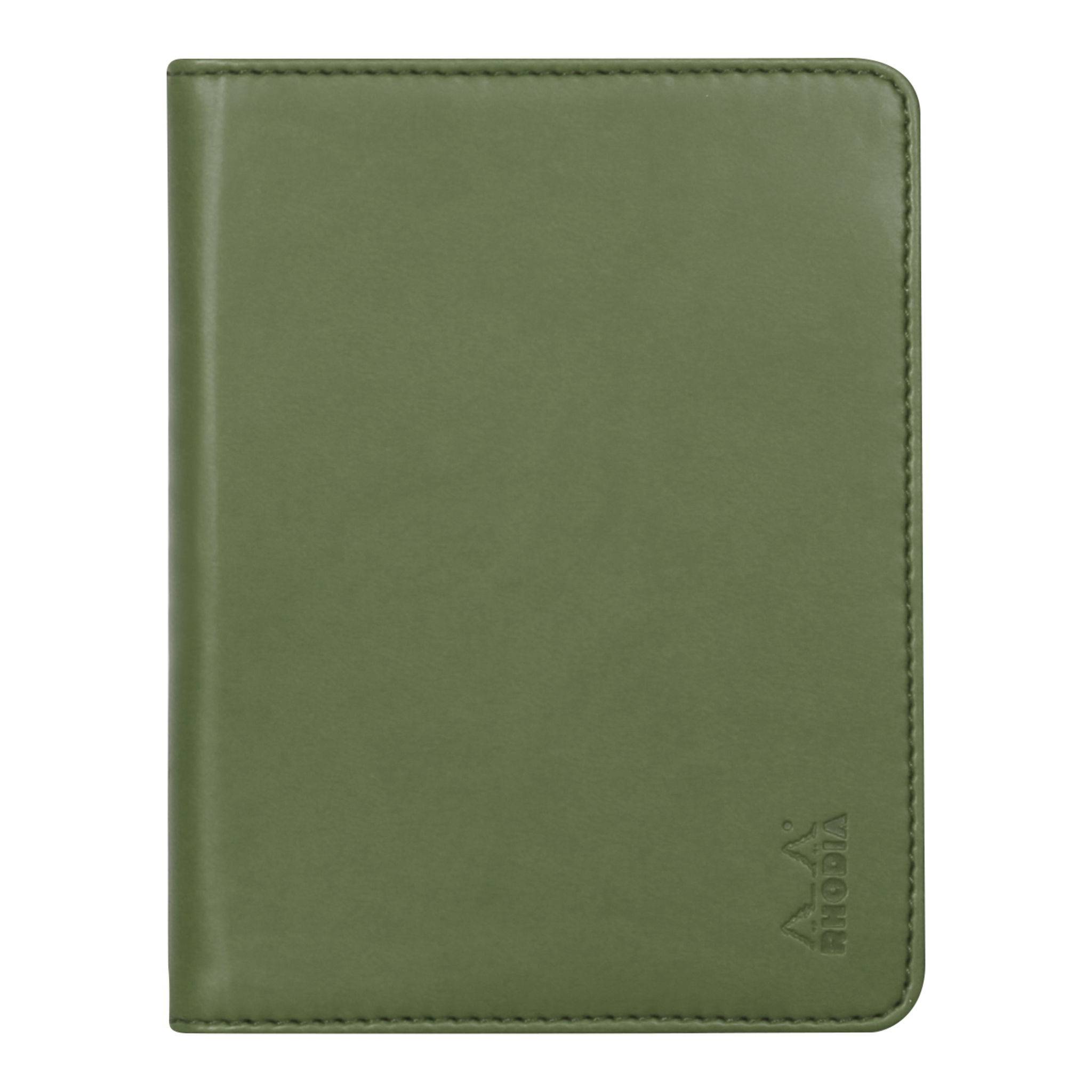 Rhodia Mappe für Block oder Notizheft B7, N°12 10,5x14 cm Salbeigrün 212003C