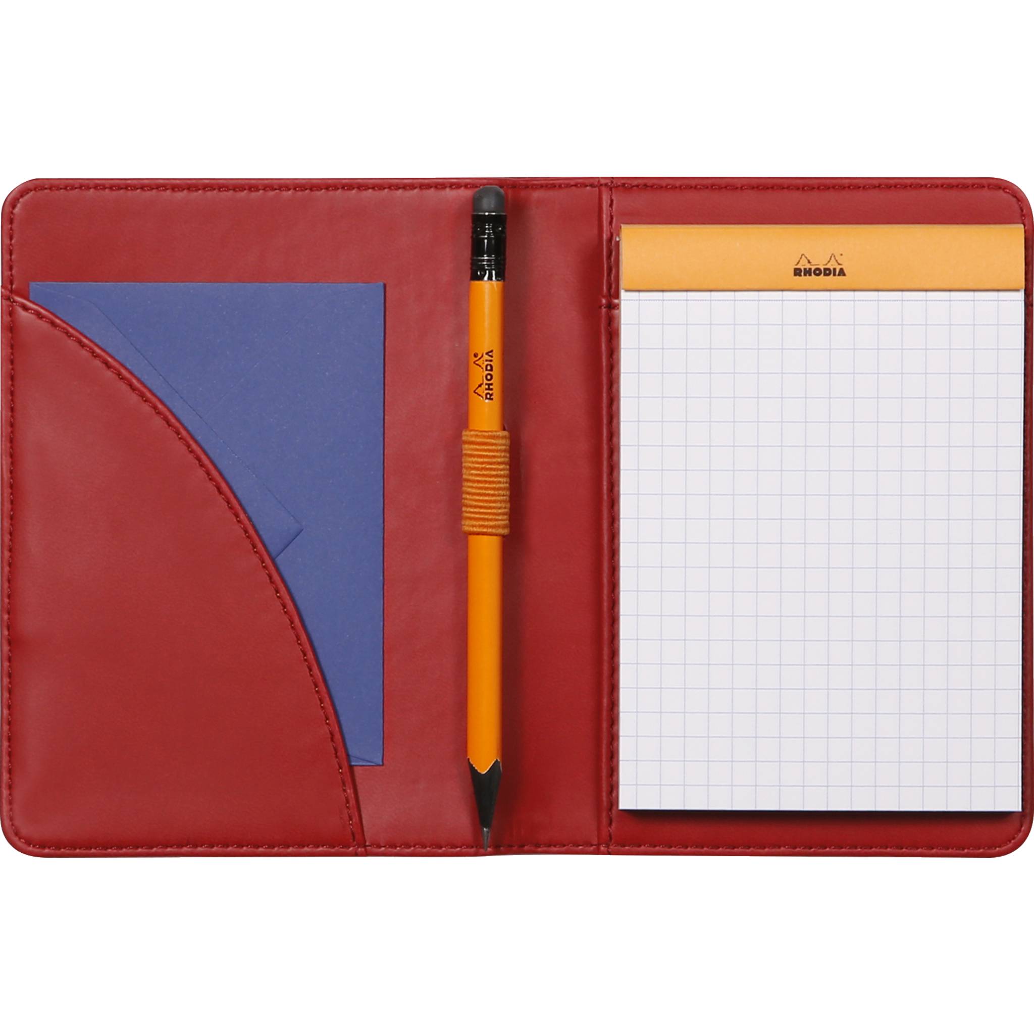 Rhodia Mappe für Block oder Notizheft B7, N°12 10,5x14 cm Mohnrot 212007C